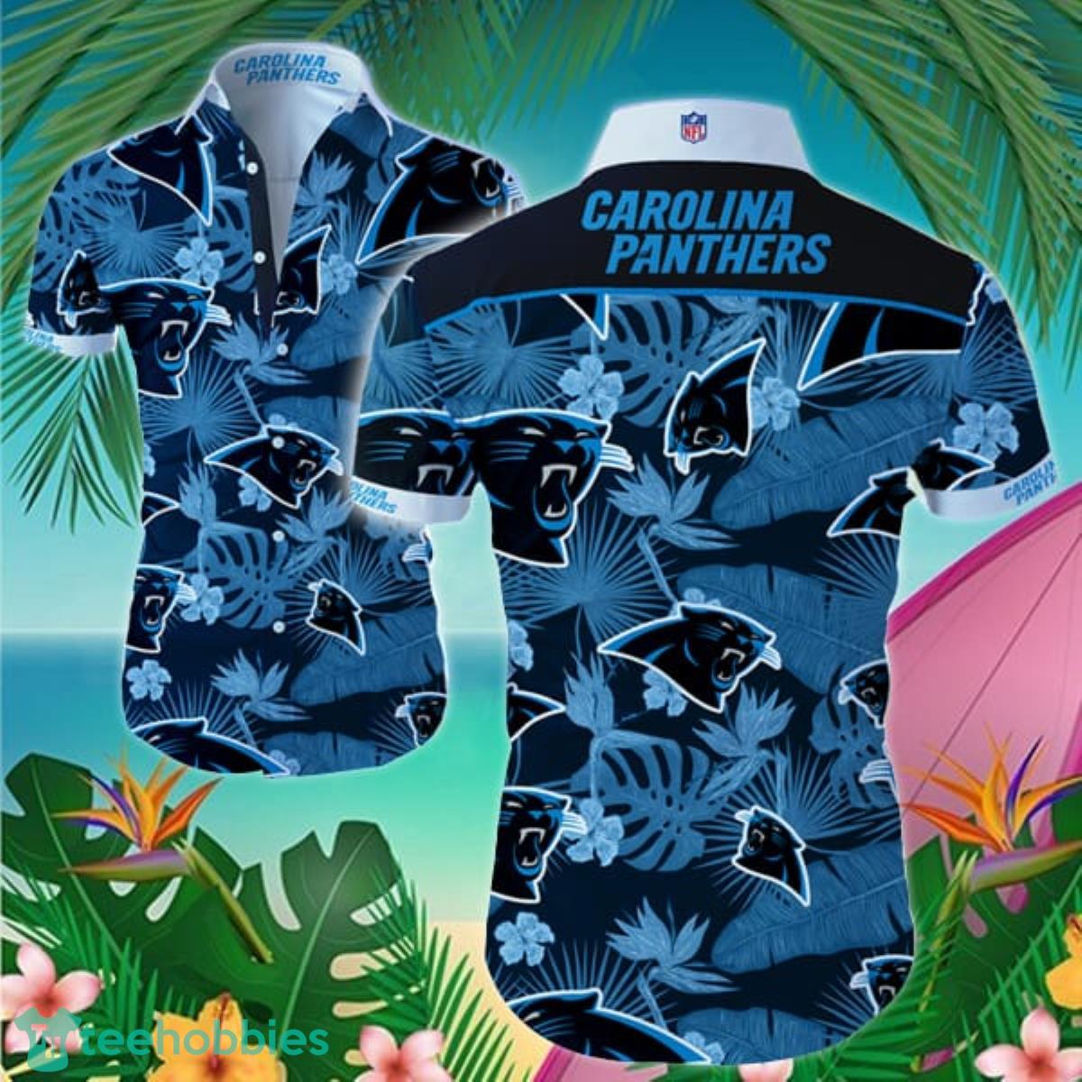 Beach Shirt NFL Carolina Panthers Hawaiian Shirt Product Photo 1