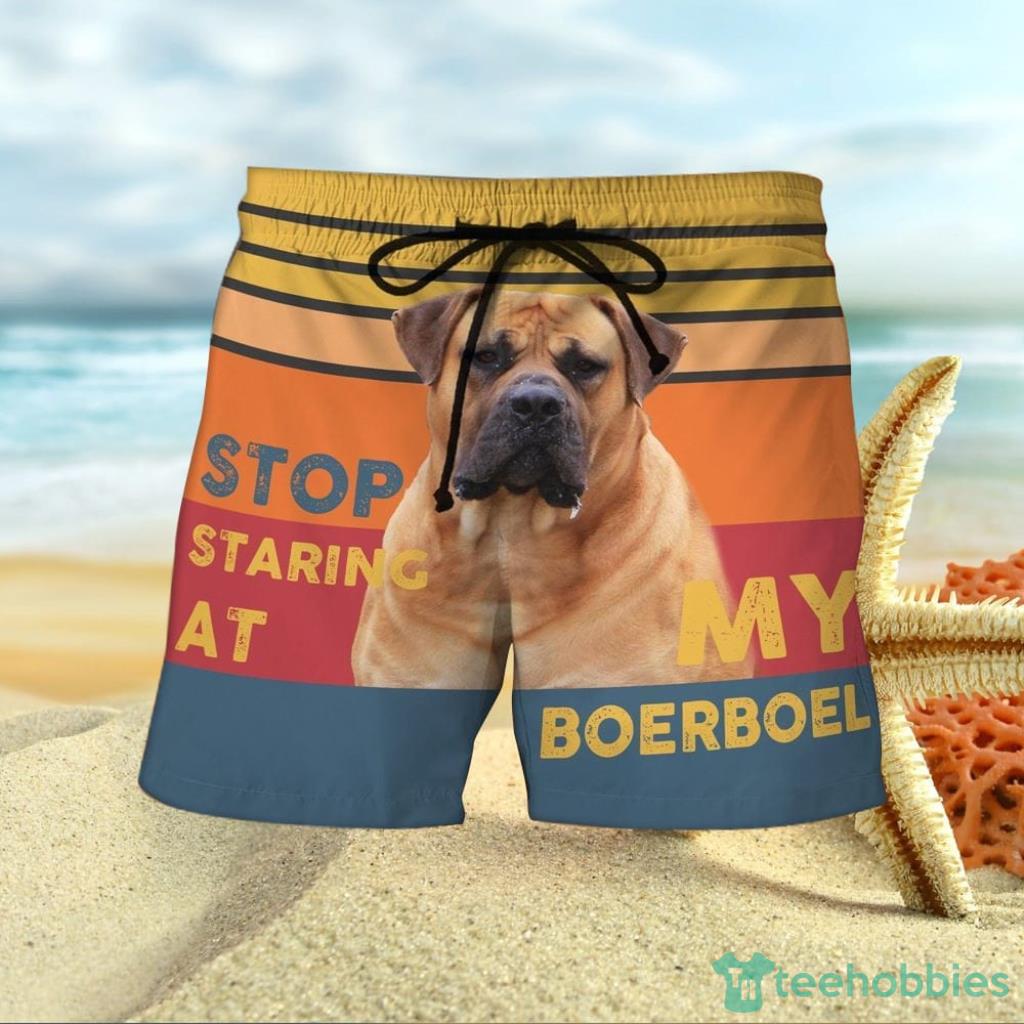 Boerboel Stop Staring At My Dog Summer Beach Shorts - Hawaiian Outfits Mens - Funny Gift For Dog Lover Product Photo 1 Boerboel Stop Staring At My Dog Summer Beach Shorts - Hawaiian Outfits Mens - Funny Gift For Dog Lover Product Photo 1