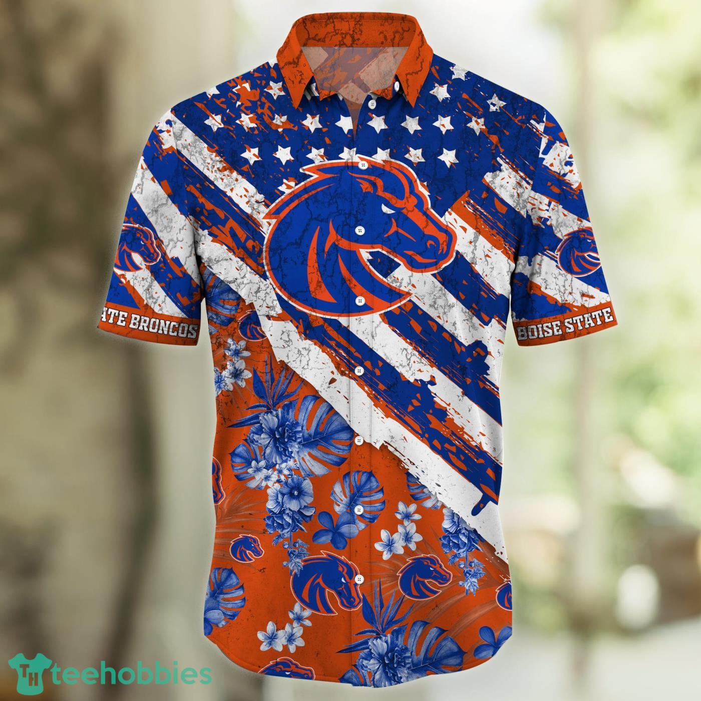 Denver Broncos NFL Baseball Tropical Flower Baseball Jersey Shirt