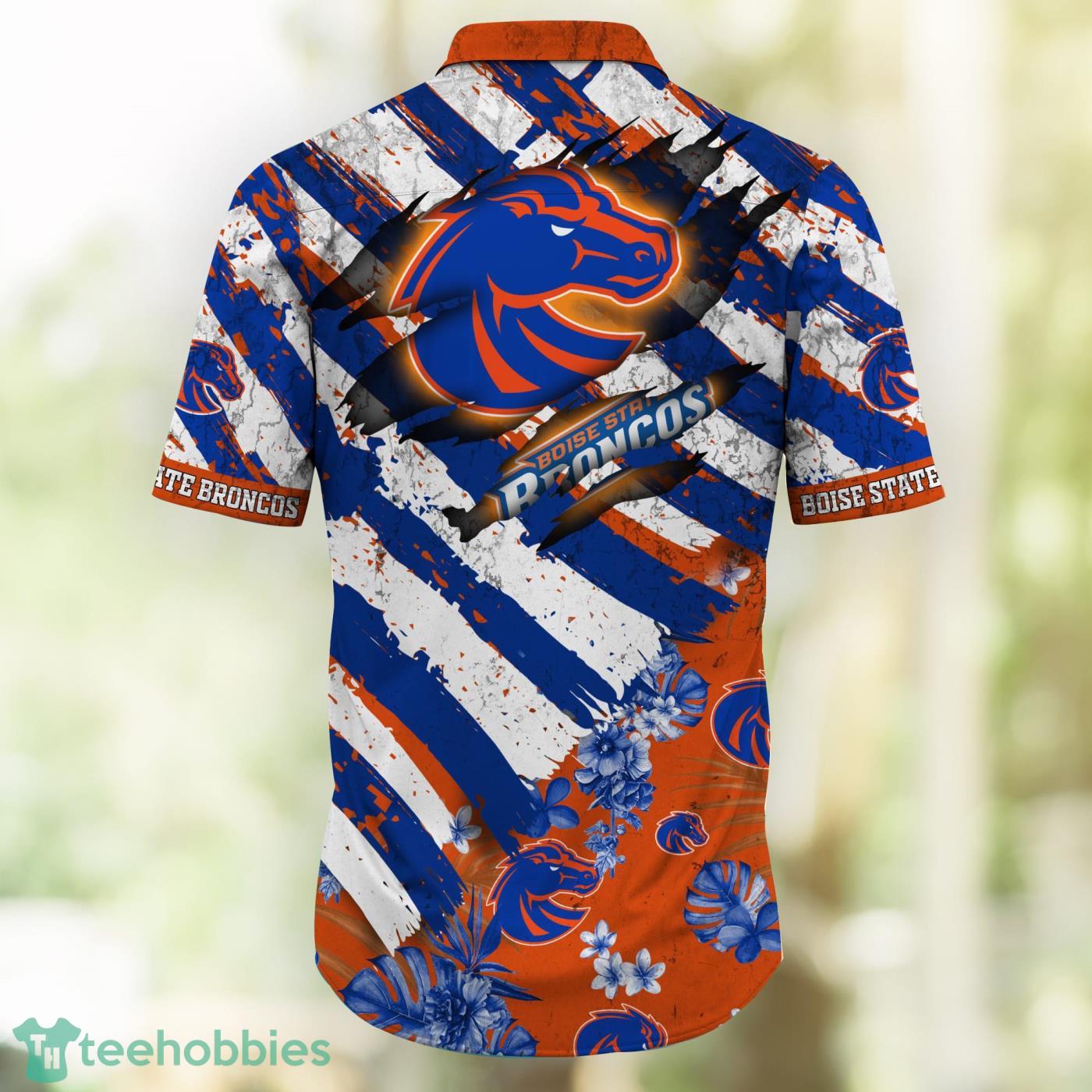 Denver Broncos Camo Pattern 3d Personalized Hawaiian Shirt