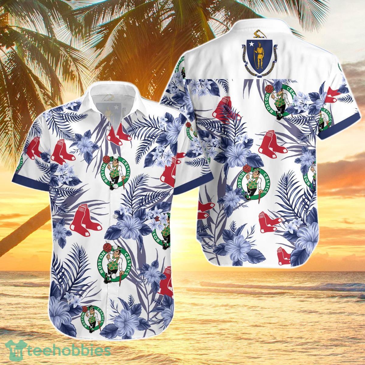 Boston Celtics Boston Red Sox Hawaiian Shirt Best Gift For Fans Men And Women Product Photo 1