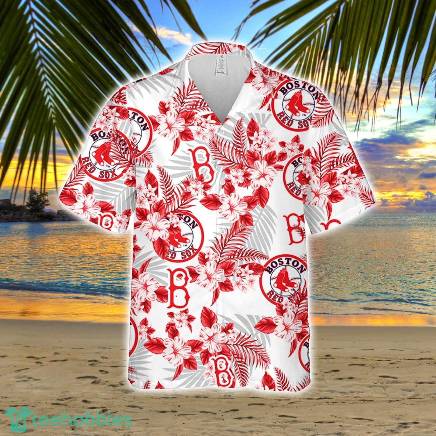 Boston Red Sox MLB Flower All Over Print Unisex Hawaiian Shirt