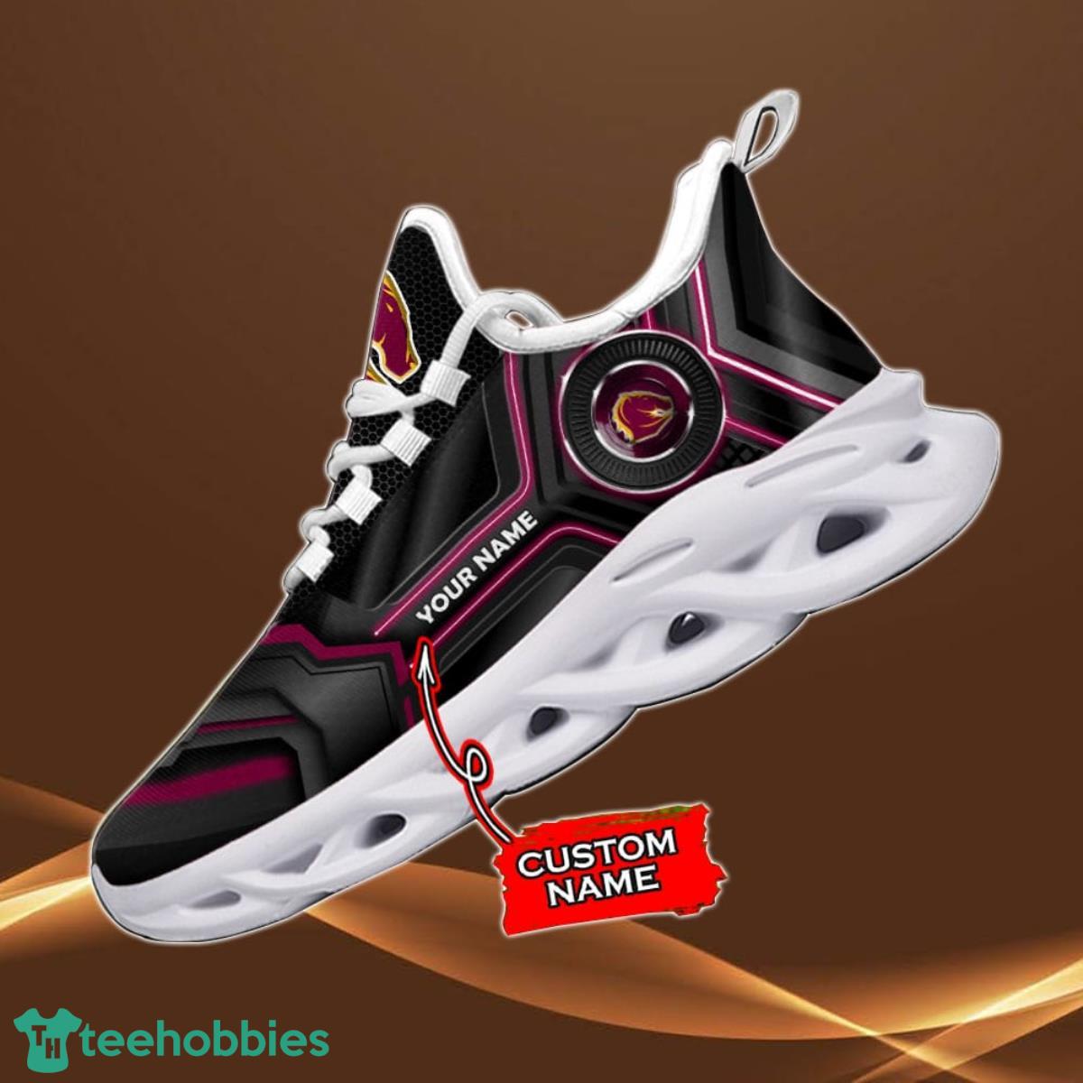 Brisbane Broncos NRL 2023 Custom Name Max Soul Sneaker Best Gift For Men And Women Fans Product Photo 1