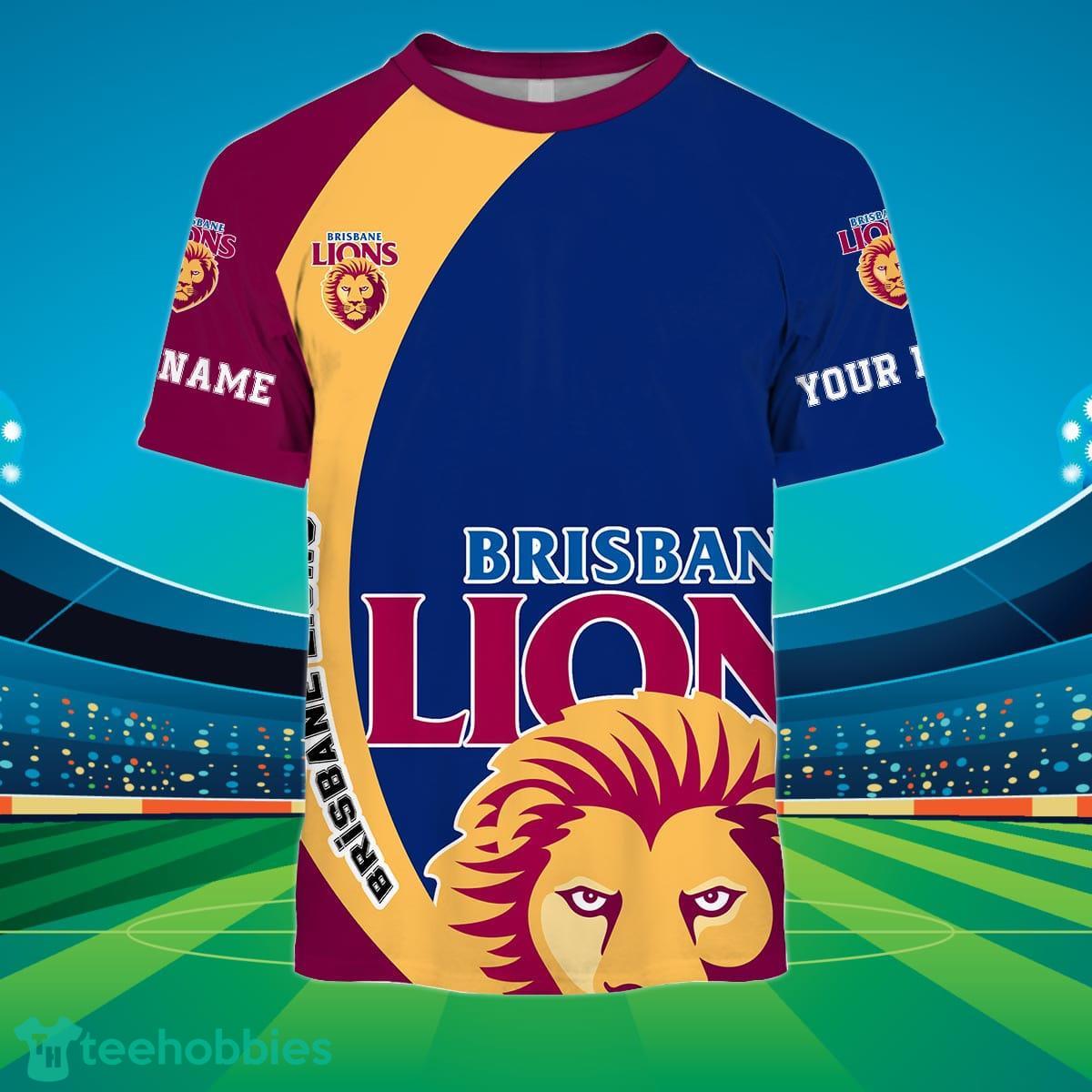 Brisbane Lions Custom Name AFL You Laugh I Laugh For Sports Fan 3D Shirt Product Photo 2
