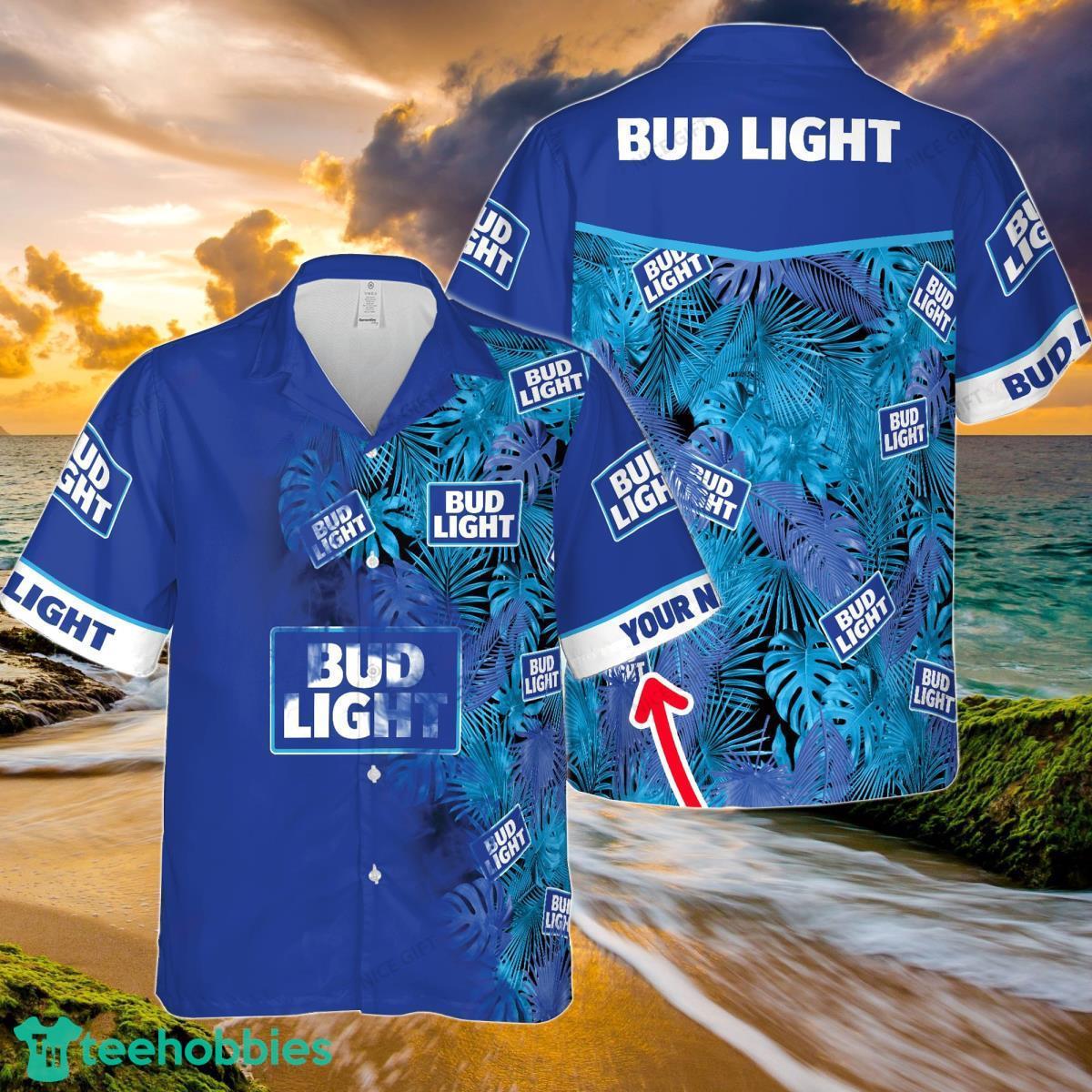 Bud Light Custom Name Hawaiian Shirt Best Gift For Men And Women Product Photo 1