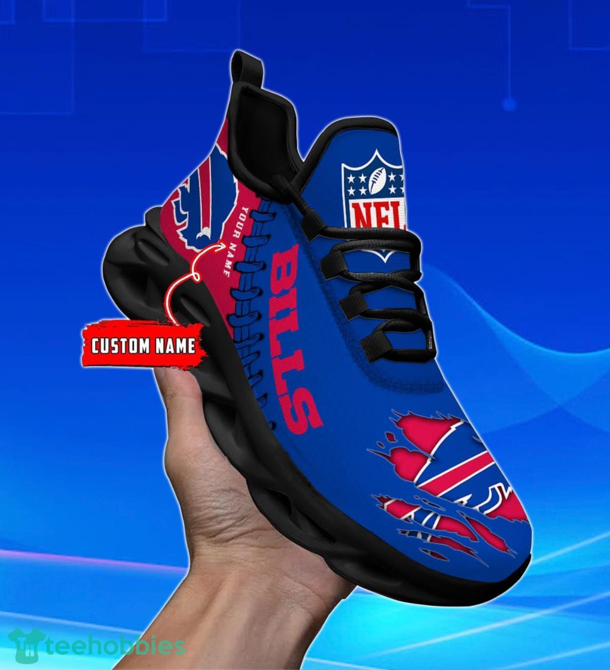 Buffalo Bills Personalized Name NFL Max Soul Shoes Men And Women For Fans