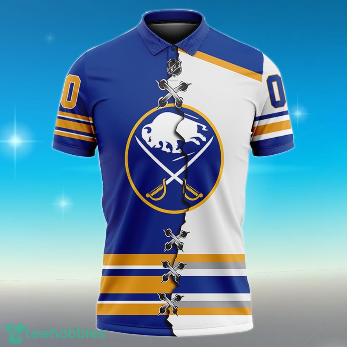 Buffalo Sabres Personalized Name NHL Mix Jersey Polo Shirt Best Gift For Fans Product Photo 2