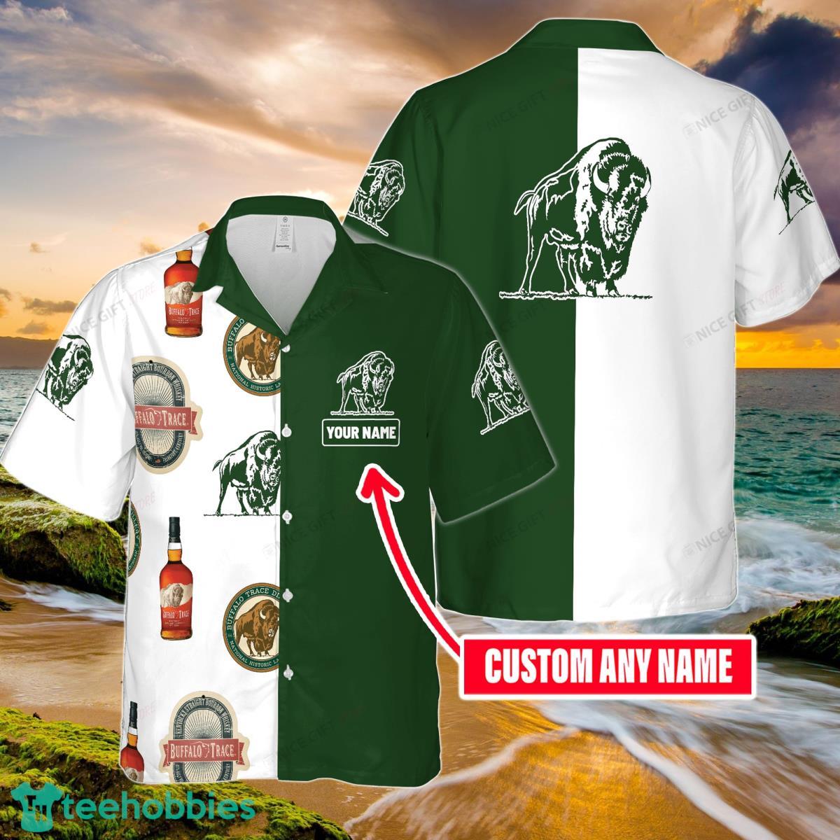 Buffalo Trace Custom Name Hawaiian Shirt Unique Gift For Fans Product Photo 1