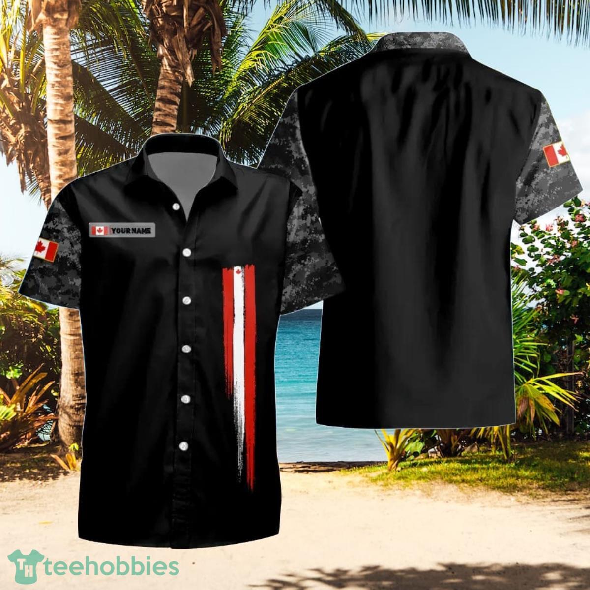 Canadian VeteranSoldier Custom Name Hawaii Shirt Best Gift For Friends Product Photo 2