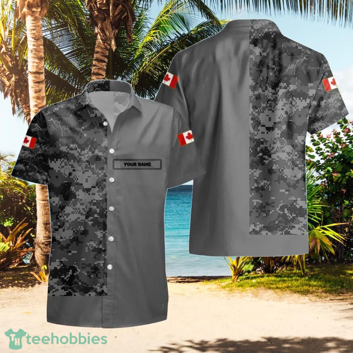 Canadian VeteranSoldier Custom Name Hawaii Shirt Best Gift For Loved Ones Product Photo 2