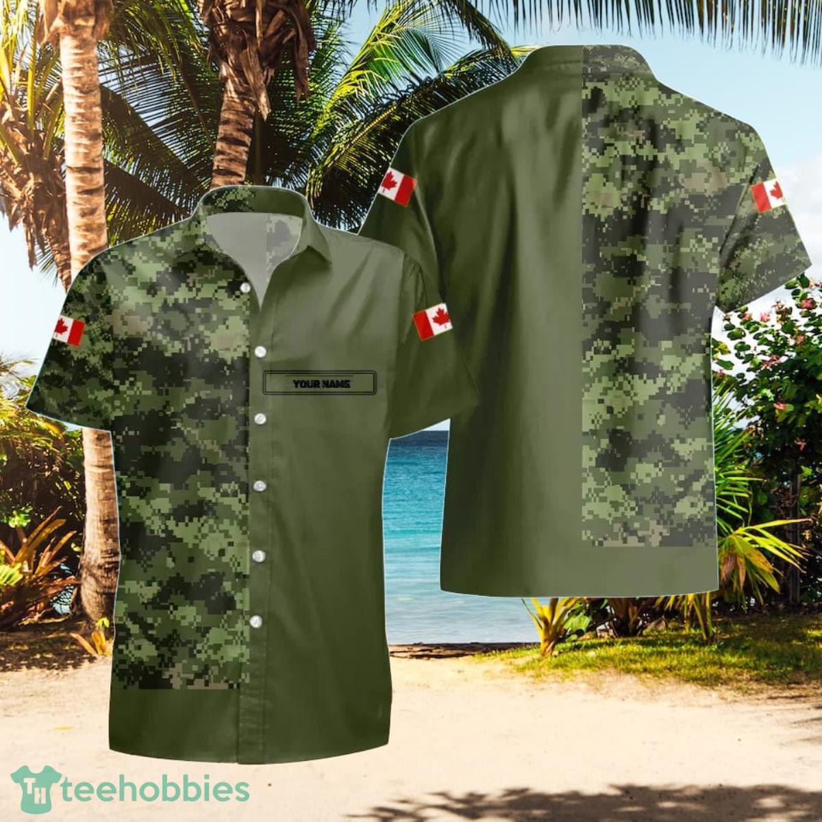 Canadian VeteranSoldier Custom Name Hawaii Shirt Best Gift For Loved Ones Product Photo 1