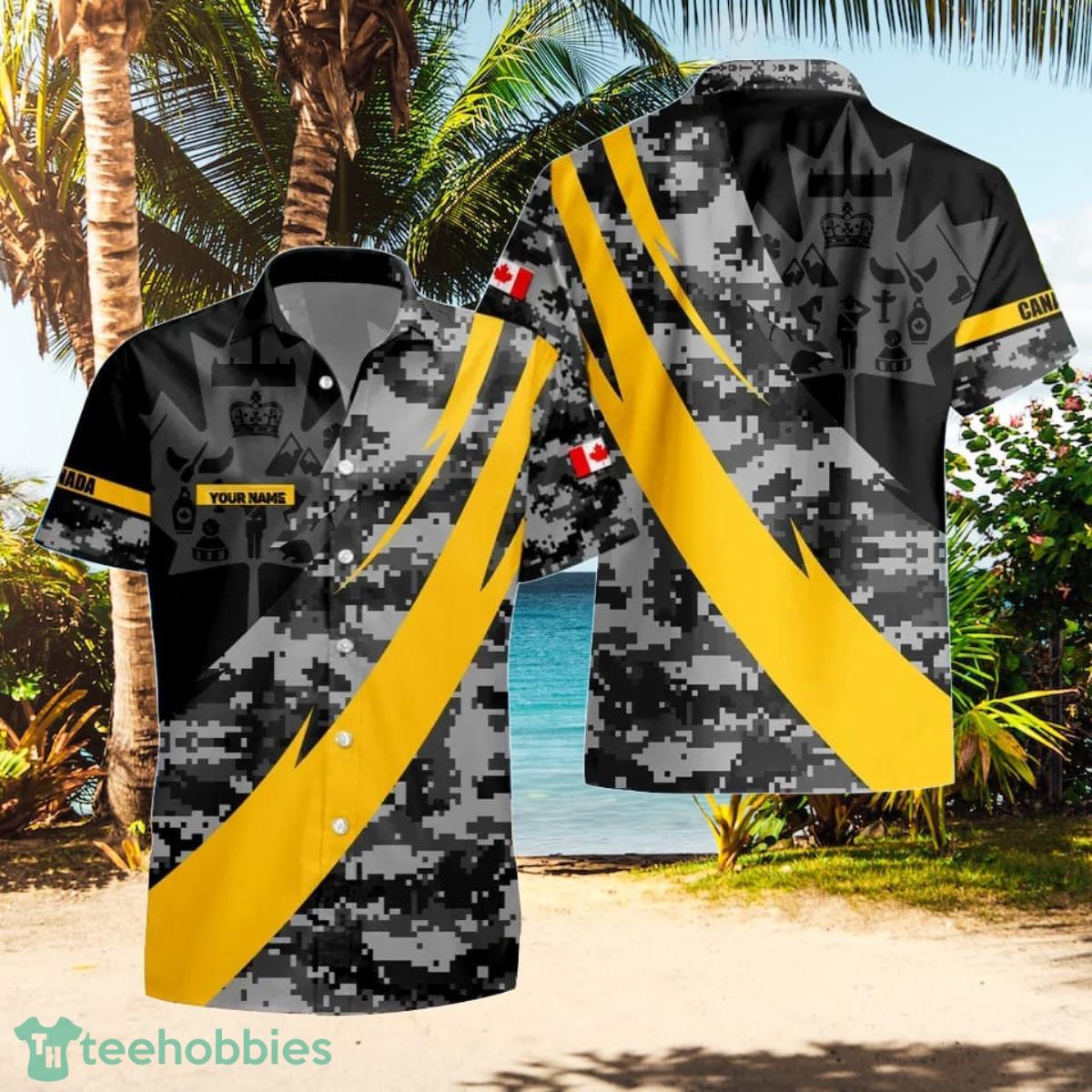 Canadian VeteranSoldier Custom Name Hawaii Shirt Unique Gift For Men And Women Product Photo 2