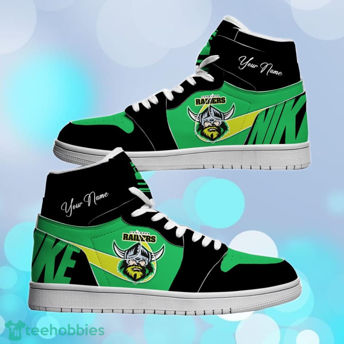 Canberra Raiders Custom Name NRL Air Jordan HighTop Best Gift For Fans Product Photo 2