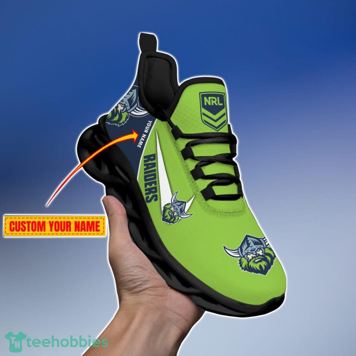 Canberra Raiders Personalized Name NRL Max Soul Shoes Gift Fans Product Photo 1