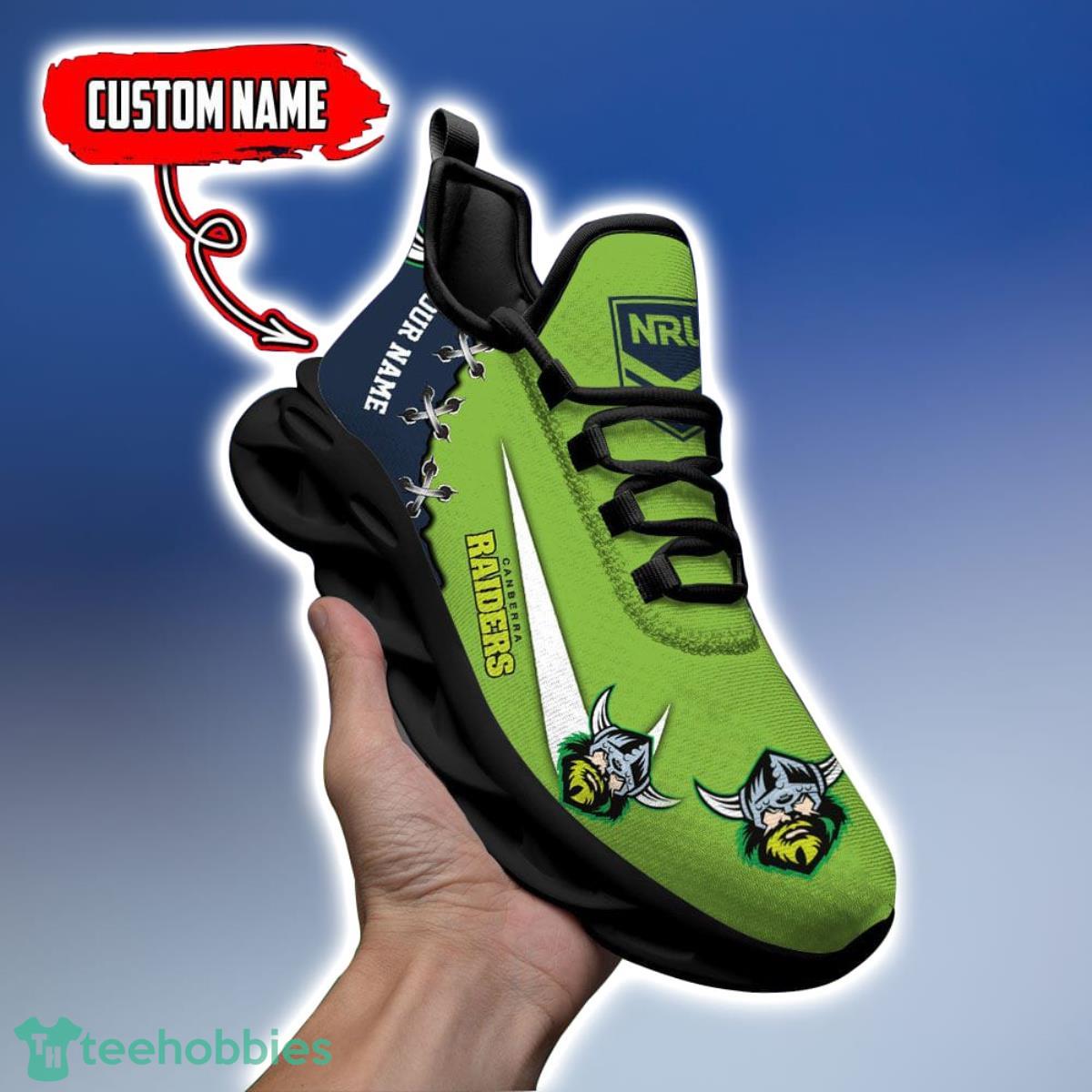 Canberra Raiders Personalized Name NRL Premium Luxury Max Soul Shoes Best Gift For Fans Product Photo 1
