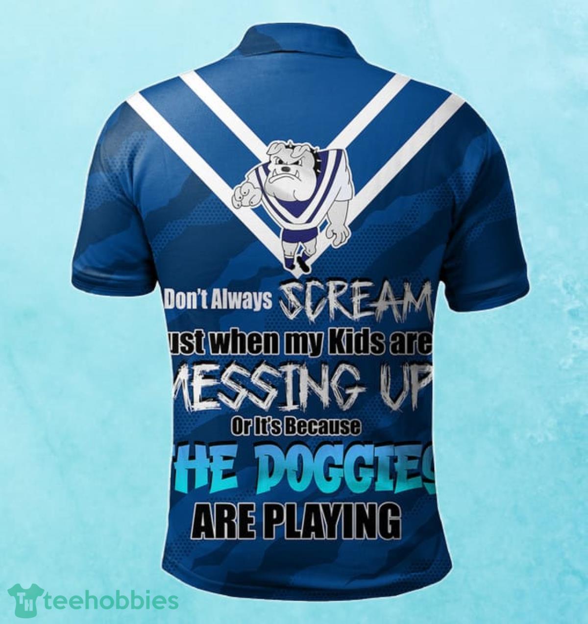 Canterbury-Bankstown Bulldogs Custom Name Father’s Day NRL Custom Polo Shirt Best Gift For Fans Product Photo 2
