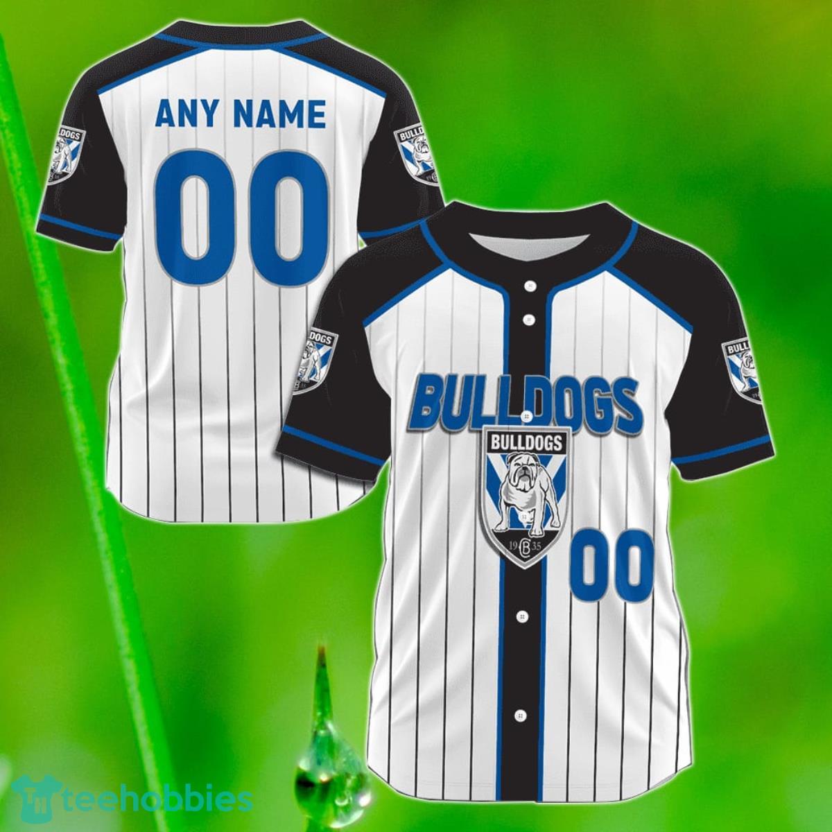 Canterbury-Bankstown Bulldogs Custom Name & Number NRL Baseball Jersey Best Gift For Men And Women Fans Product Photo 1