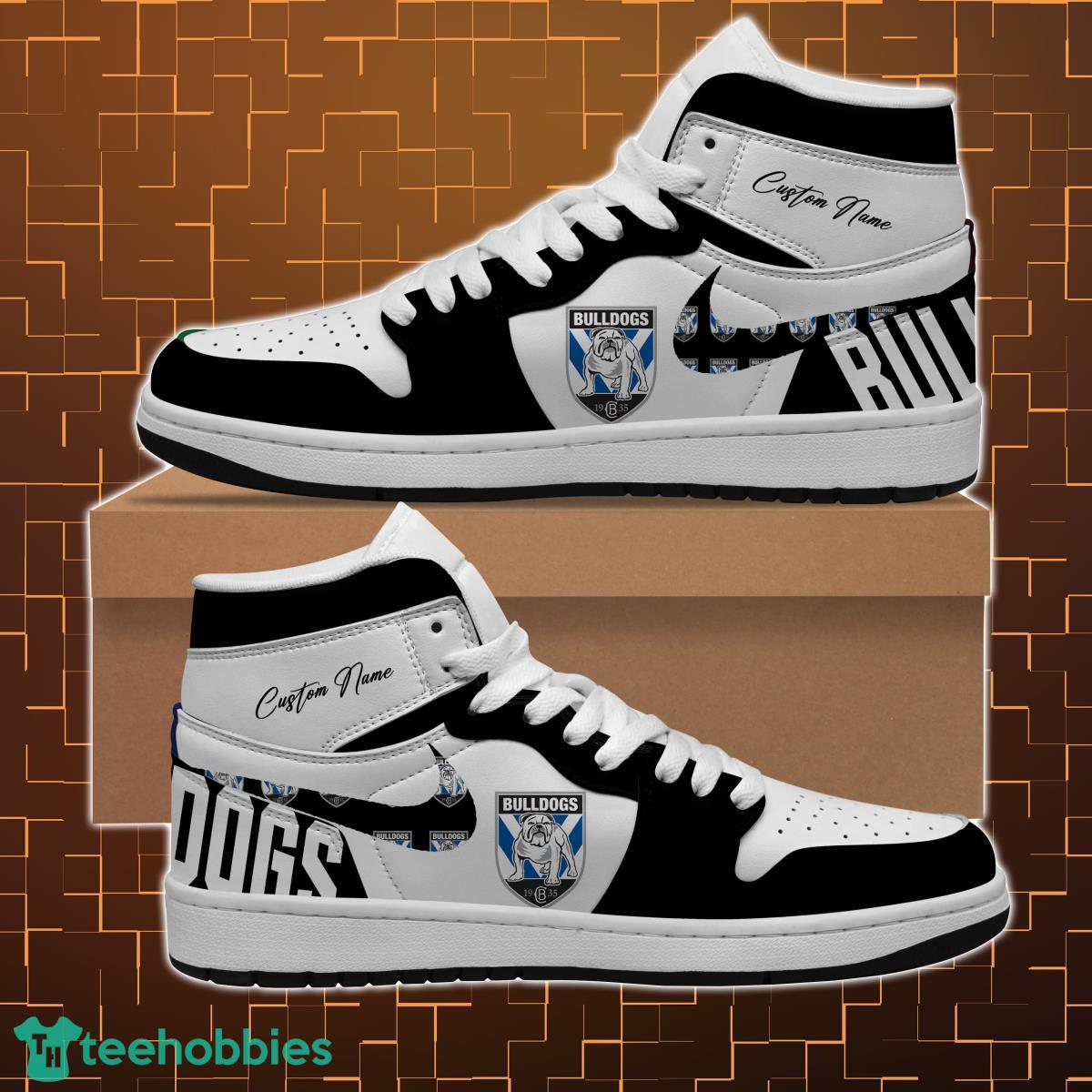 Canterbury Bankstown Bulldogs NRL Air Jordan Hightop Shoes Custom Name For fans Product Photo 1
