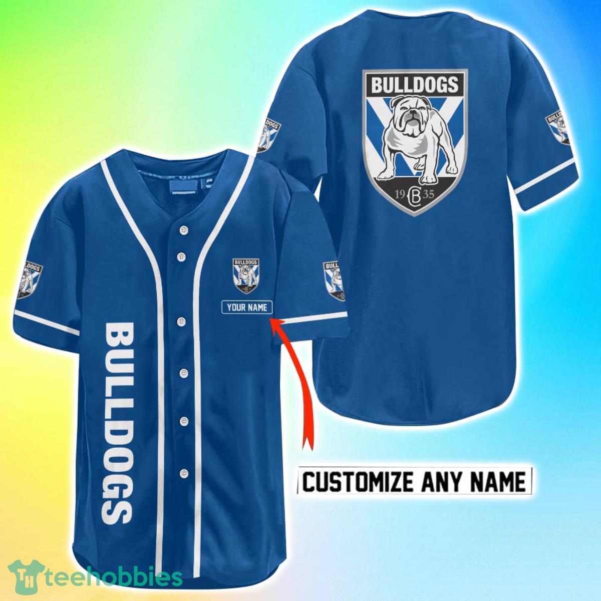 Canterbury-Bankstown Bulldogs NRL Custom Name Baseball Jersey Best Gift For Men And Women Fans Product Photo 1