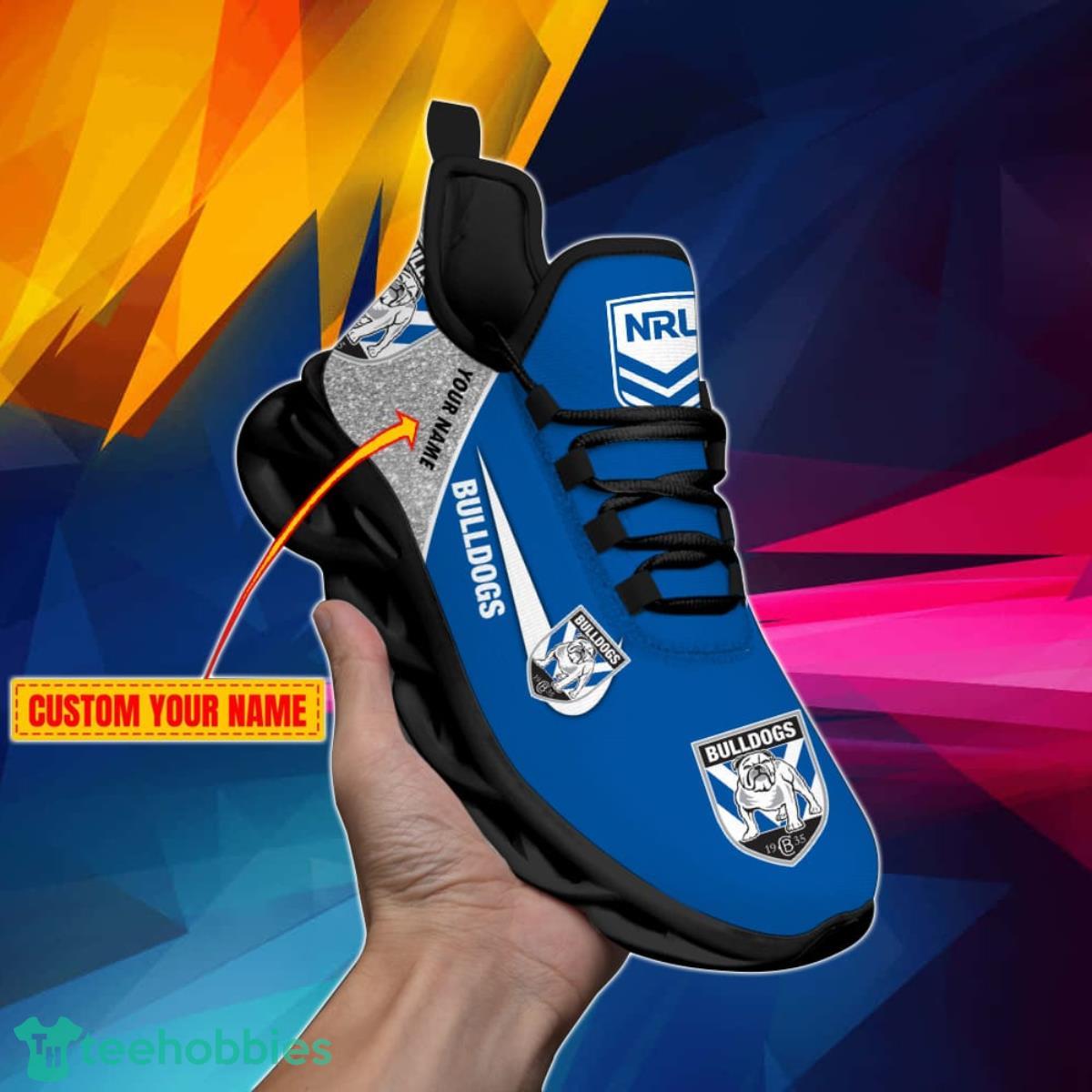 Canterbury-Bankstown Bulldogs NRL Glitter Personalized Max Soul Shoes Product Photo 2