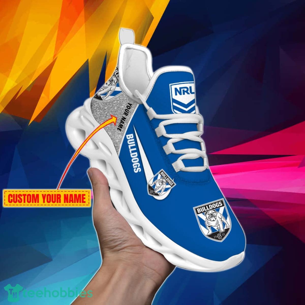 Canterbury-Bankstown Bulldogs NRL Glitter Personalized Max Soul Shoes Product Photo 1