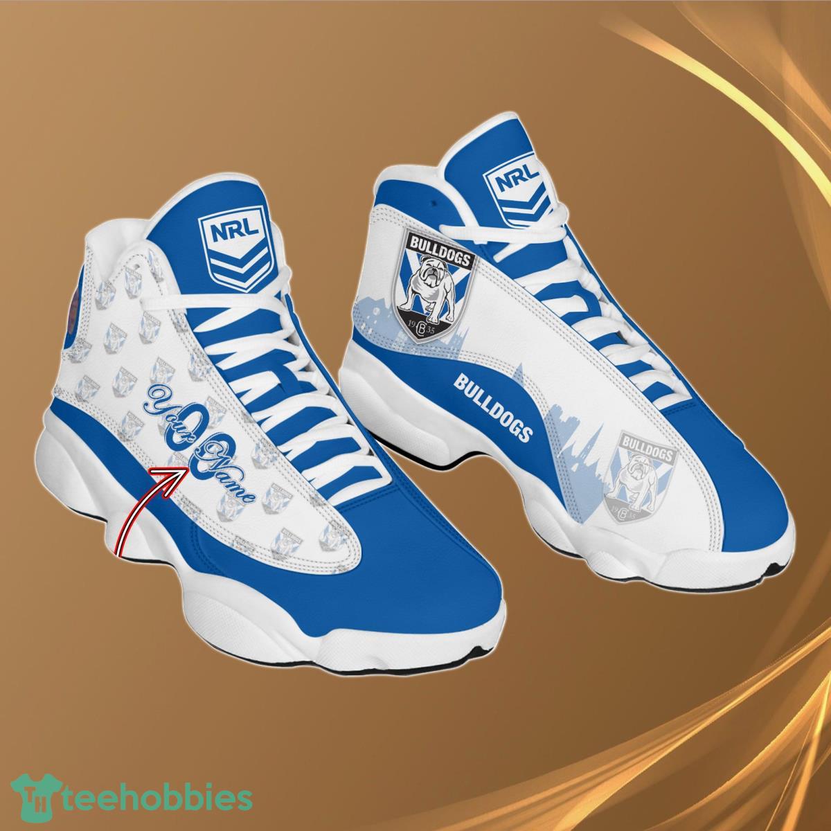 Canterbury Personalzied Name NRL Air Jordan 13 Shoes Best Gift Fans Product Photo 1