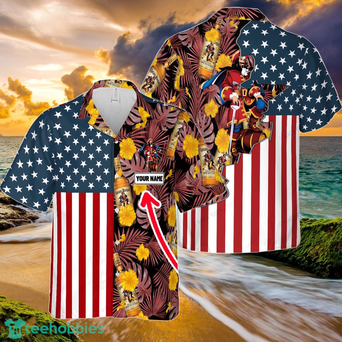 Captain Morgan Custom Name Hawaiian Shirt Great Gifts For Men And Women Product Photo 1