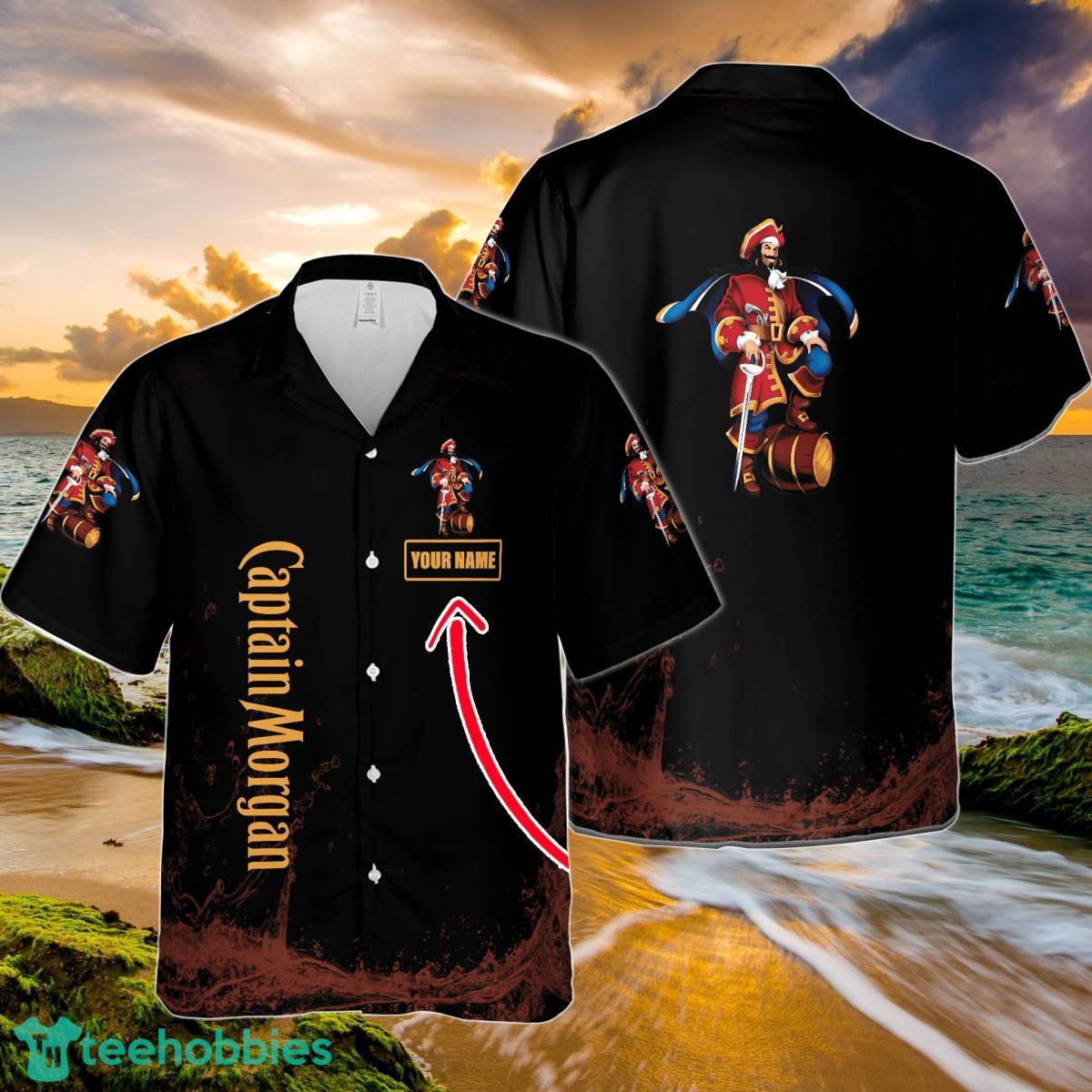 Captain Morgan Custom Name Hawaiian Shirt Unique Gift For family Product Photo 1