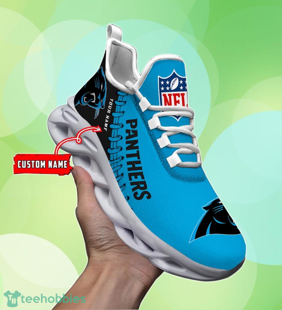 Carolina Panthers Personalized Custom Name Max Soul Shoes Best