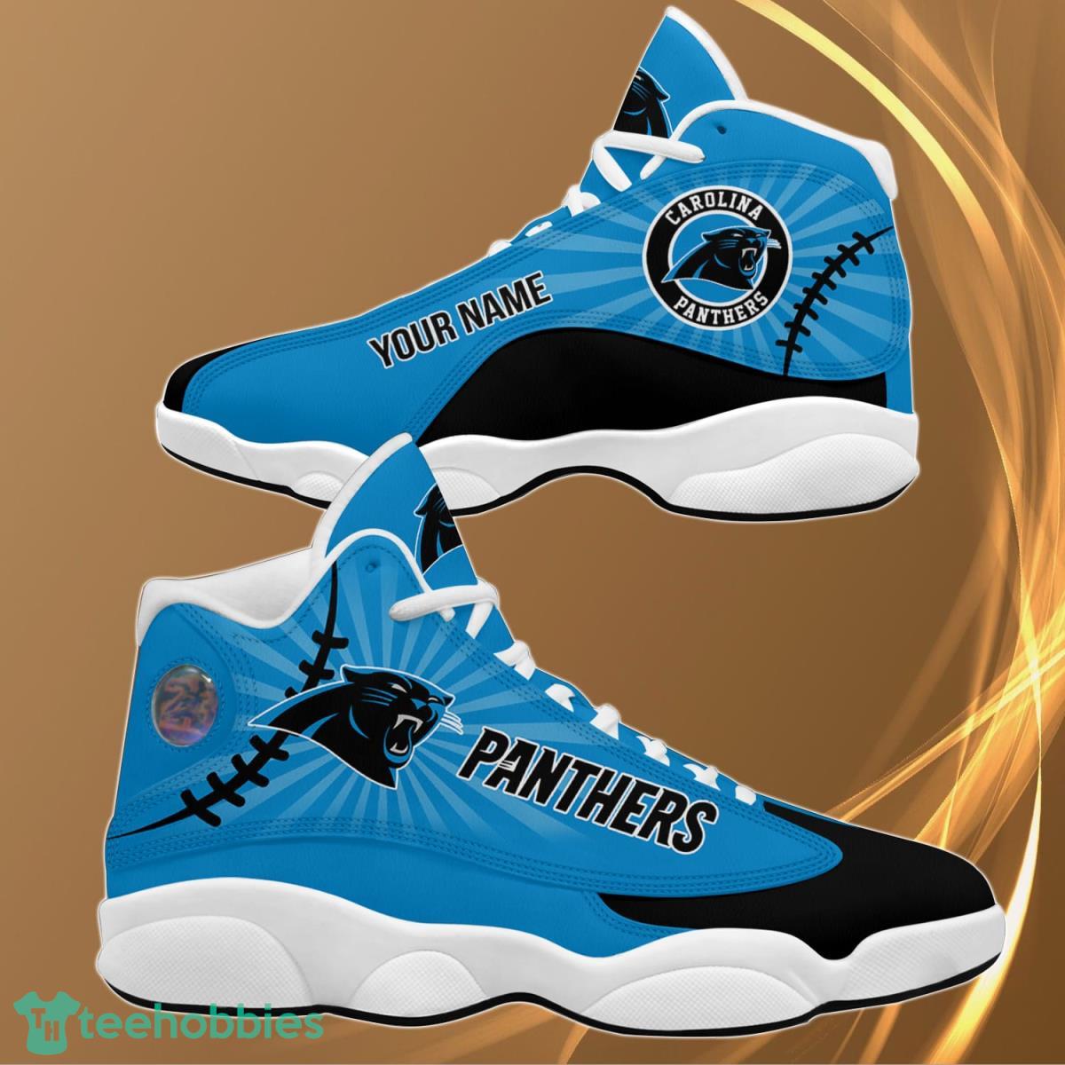 Carolina Panthers Personalzied Name Air Jordan 13 Shoes Best Gift Fans