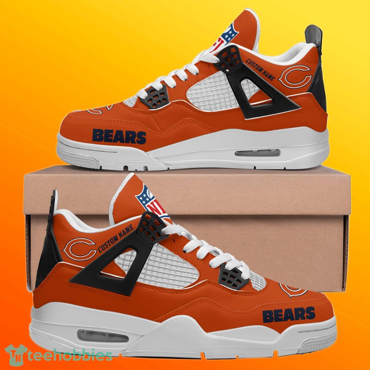 Chicago Bears Personalized Name NFL Air Jordan 4 Trending Sneaker Special Gift For Fans Product Photo 2