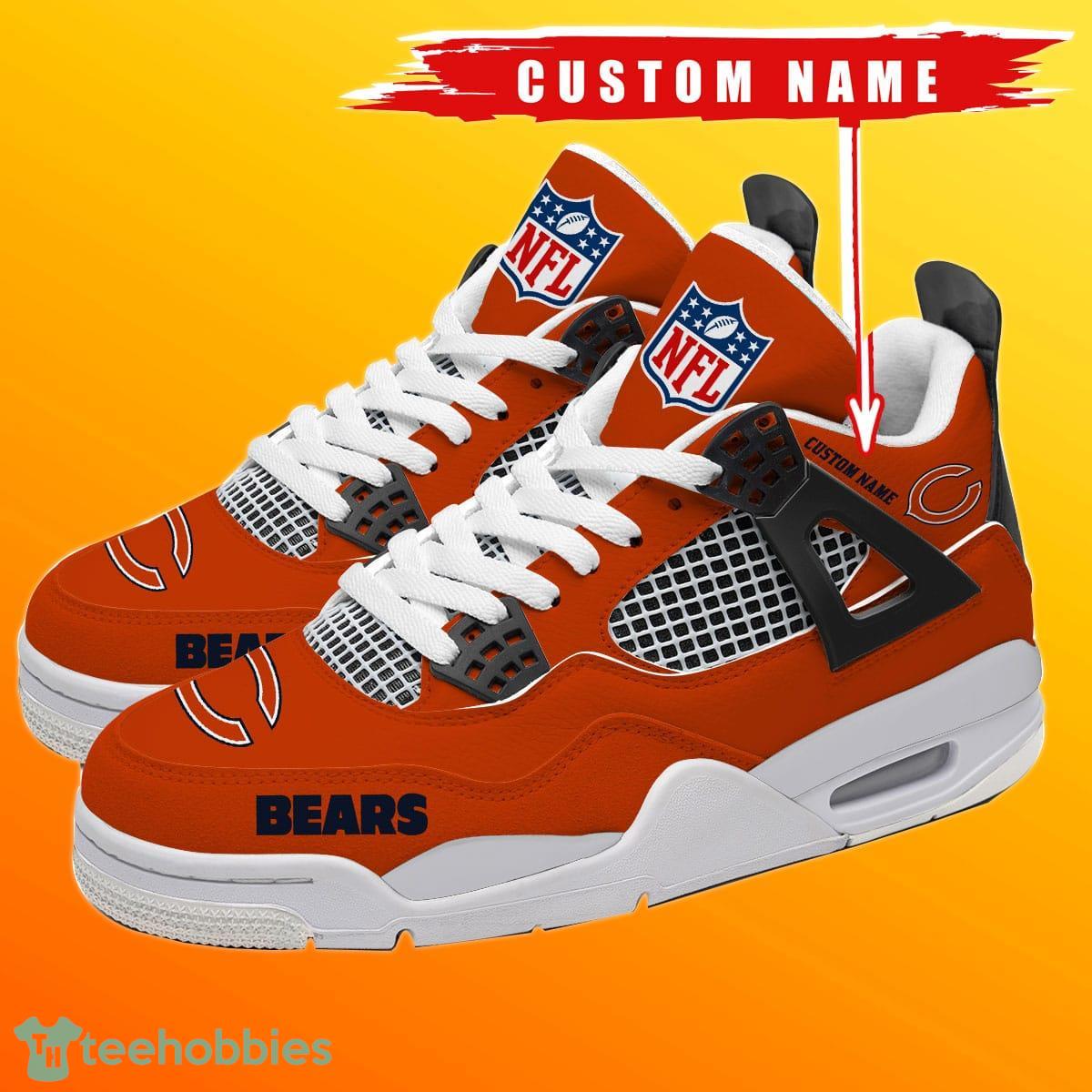 Chicago Bears Personalized Name NFL Air Jordan 4 Trending Sneaker Special Gift For Fans Product Photo 1