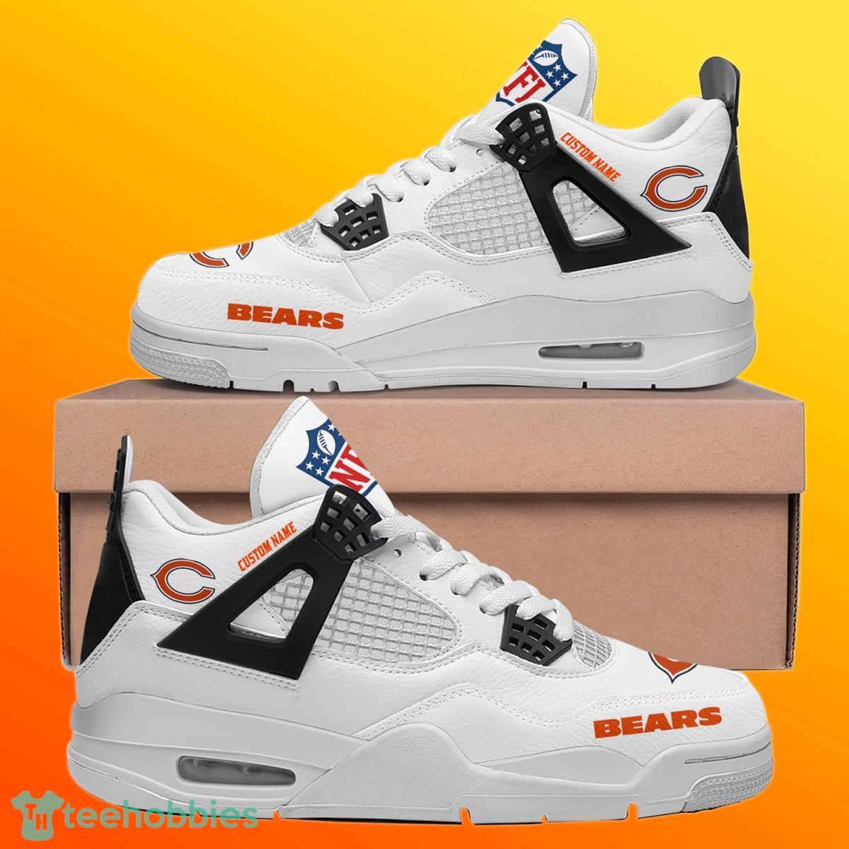 Chicago Bears Personalized Name NFL Air Jordan 4 Trending Sneaker Style Gift For Fans Product Photo 2