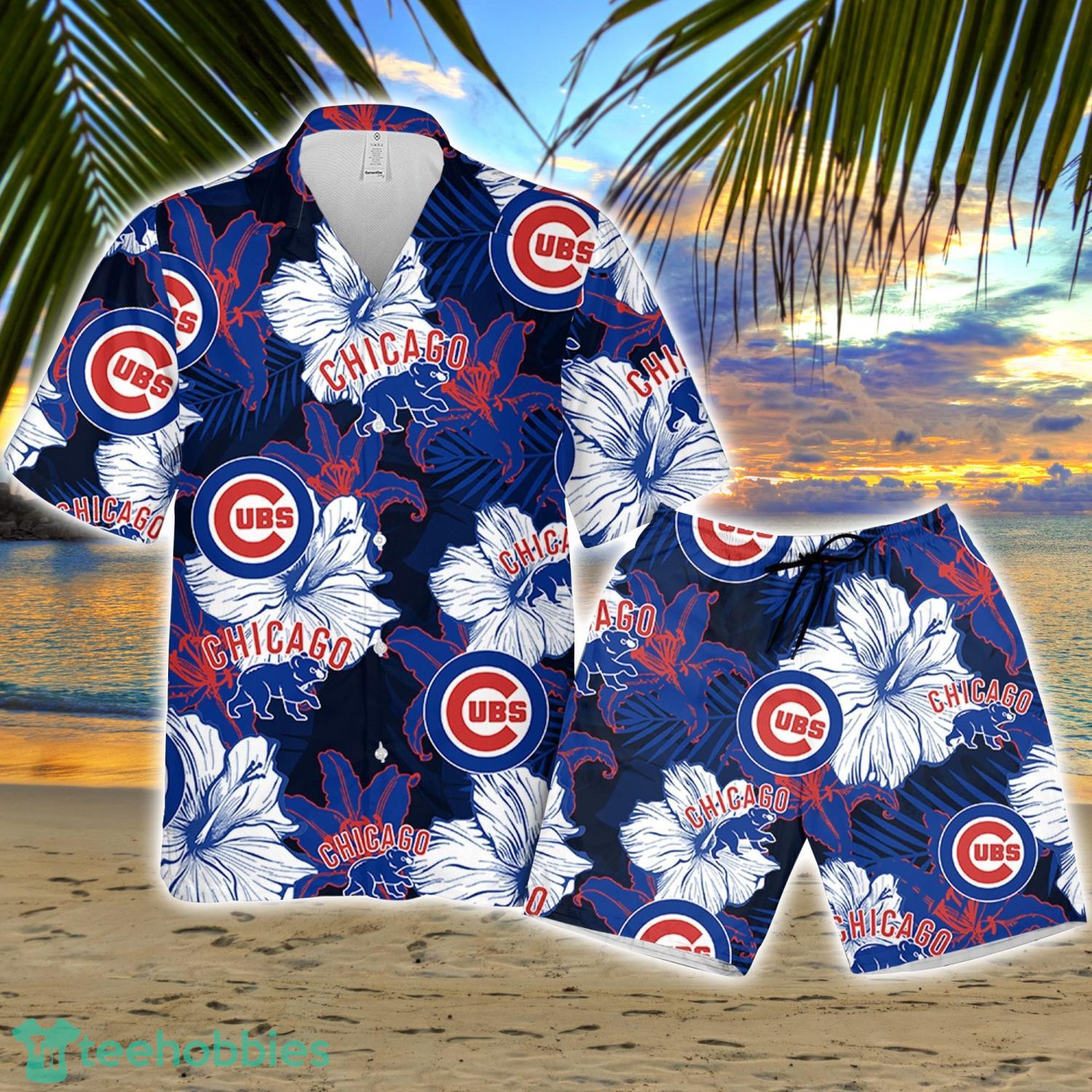 Chicago Cubs Hawaiian With Floral Vacation Hawaiian Shirt And Short