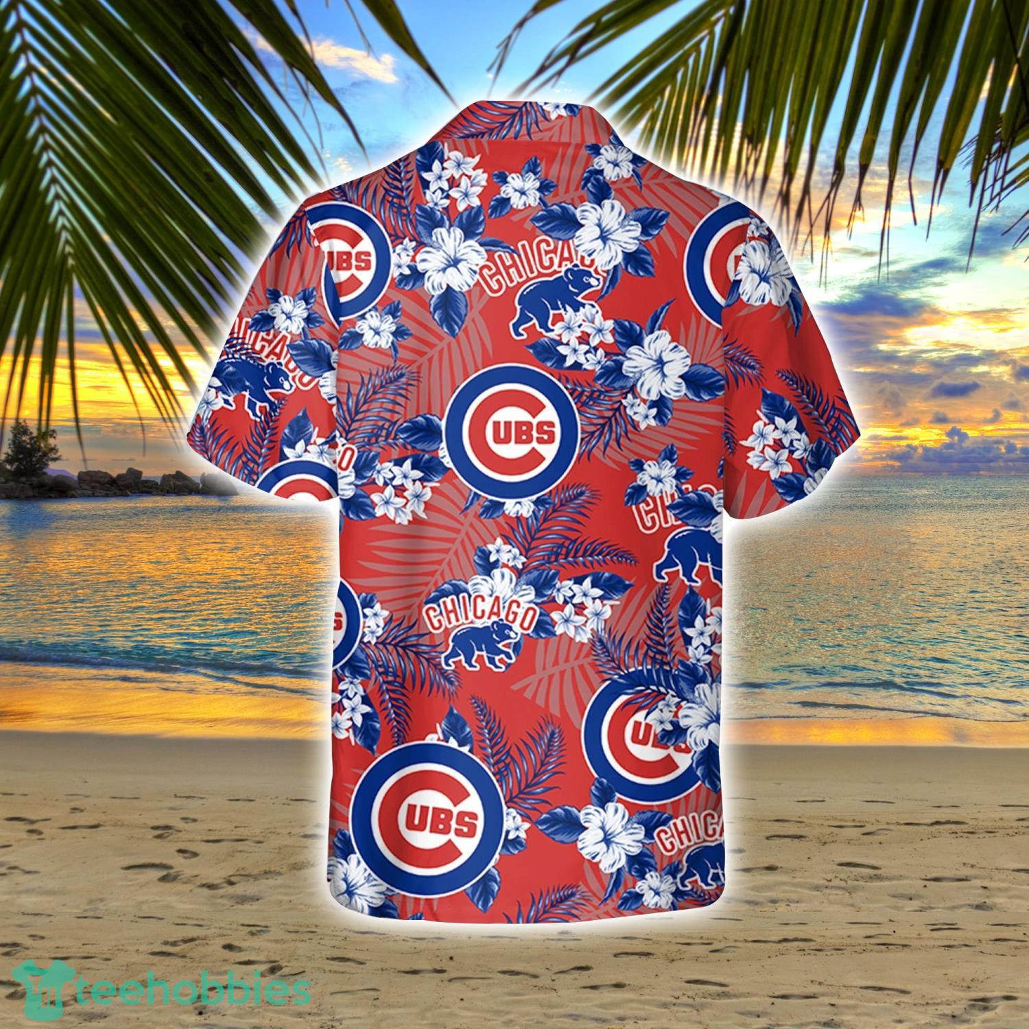 Aloha MLB Chicago Cubs Hawaiian Shirt Blue Flora Trendy Summer