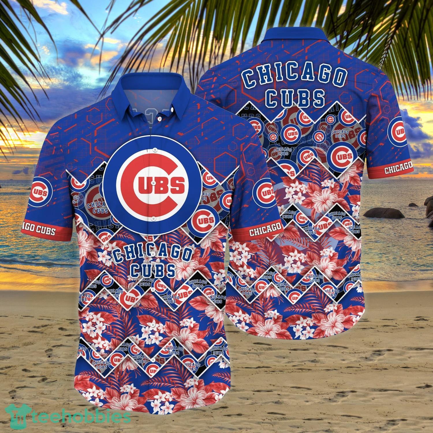 Chicago Cubs Tropical 3D Hawaiian Shirt And Beach Shorts For Fans Sport