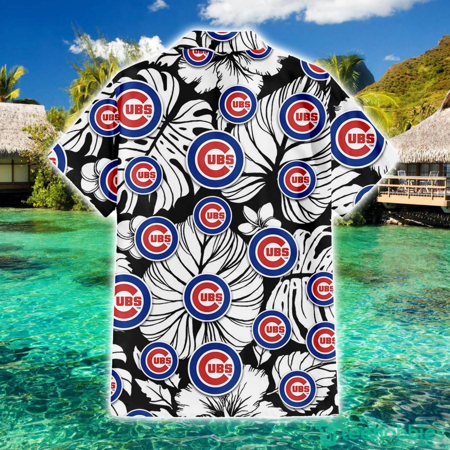 Chicago Cubs White Hibiscus Floral Tropical 3D Hawaiian Shirt For Men And  Women