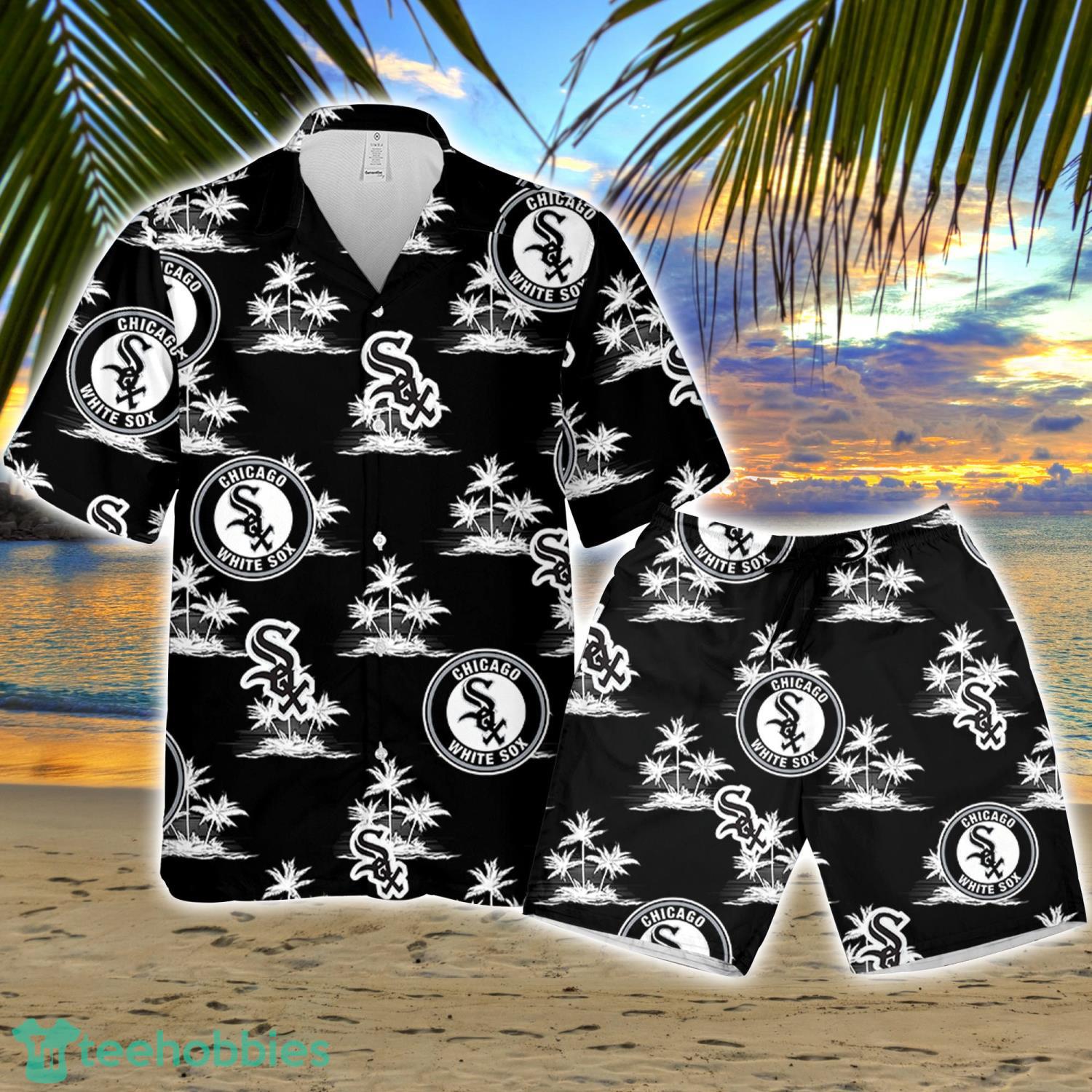 Chicago White Sox Baseball Coconut Island Pattern Hawaiian Shirt And Shorts Summer Gift Product Photo 1