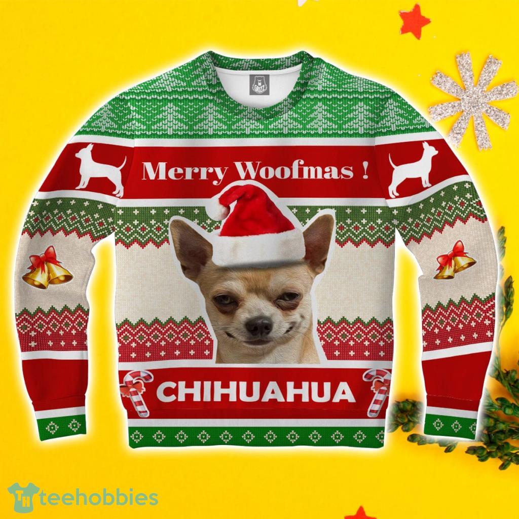 Chihuahua Dog Ugly Christmas Sweater 3D Gift For Men And Women