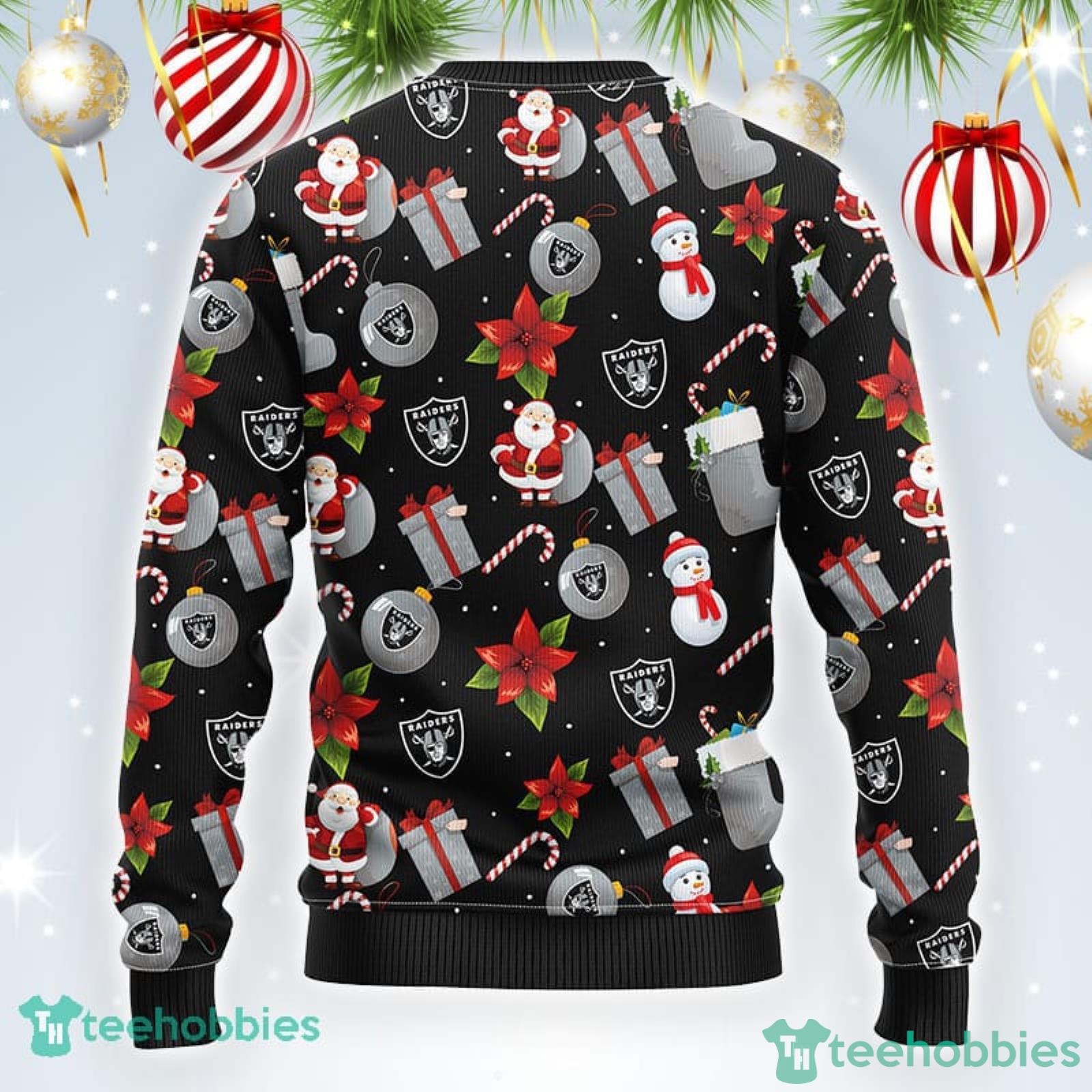 Santa Oakland Raiders Nation Christmas ugly sweater - Bring Your