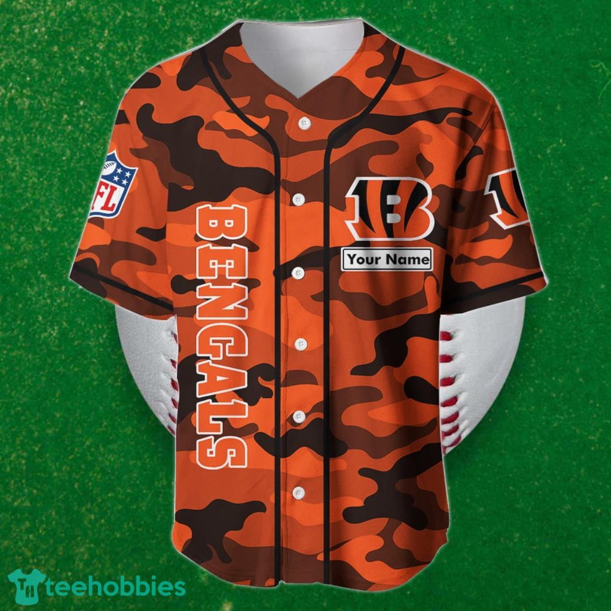 Cincinnati Bengals-NFL BASEBALL JERSEY CUSTOM NAME AND NUMBER Best