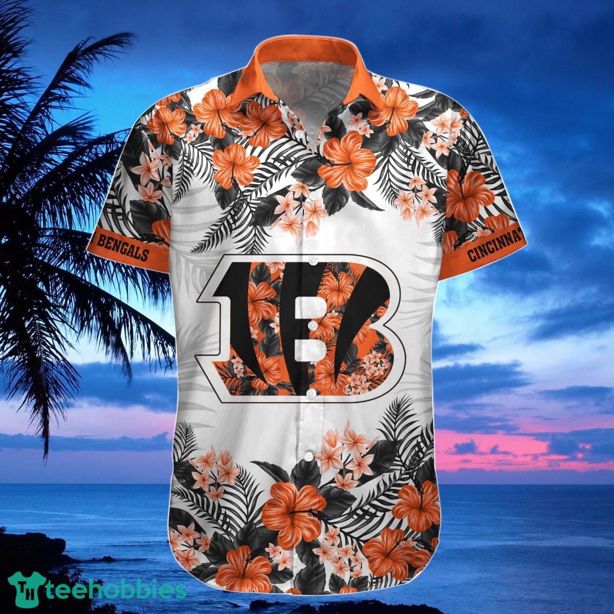 Cincinnati Bengals Hawaiian Shirt, Shorts, Combo Hawaiian Shirt And Shorts Best Gift For Men And Women Fans Product Photo 2