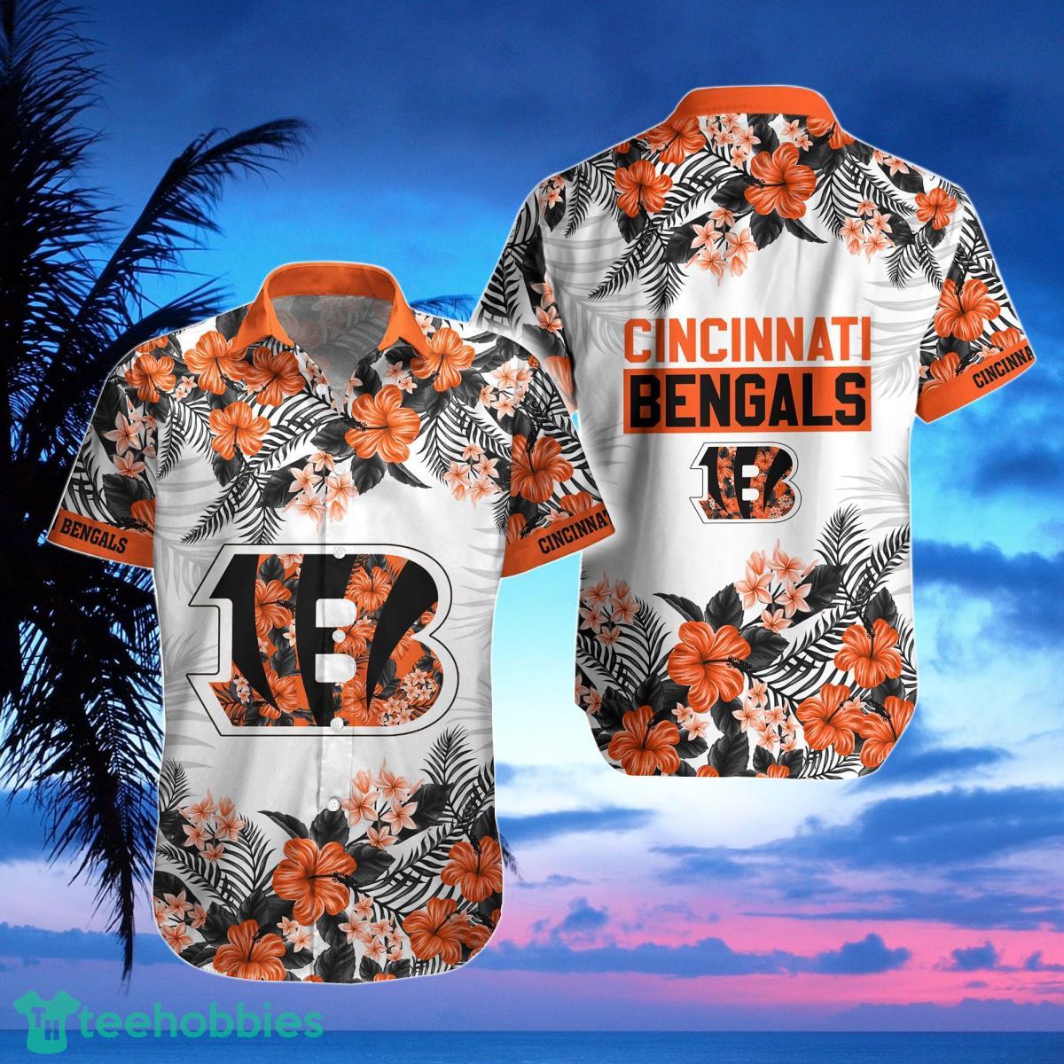 Cincinnati Bengals Hawaiian Shirt, Shorts, Combo Hawaiian Shirt And Shorts Best Gift For Men And Women Fans Product Photo 1