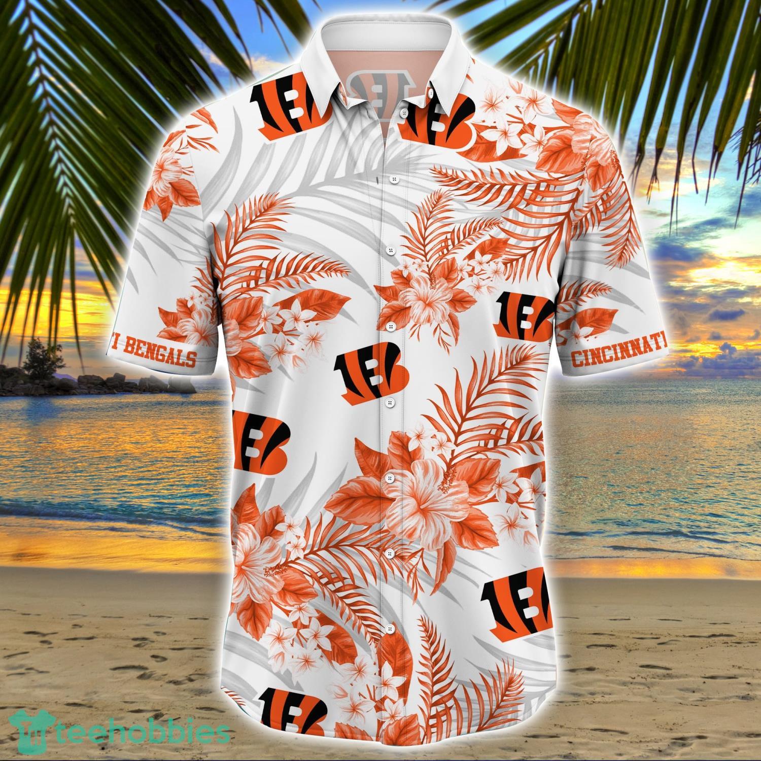 15% OFF Hot Cincinnati Bengals Hawaiian Shirt Palm Tree Pattern