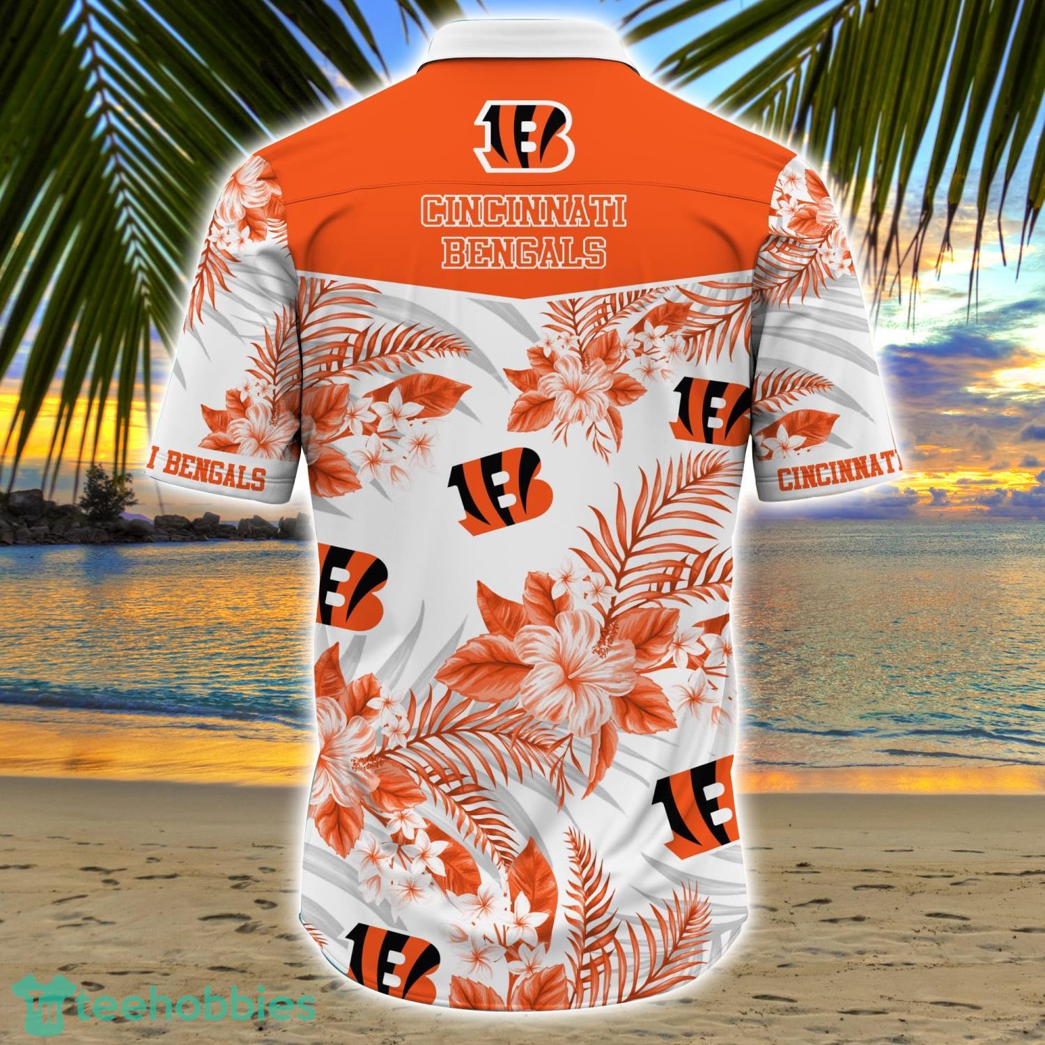 15% OFF Hot Cincinnati Bengals Hawaiian Shirt Palm Tree Pattern