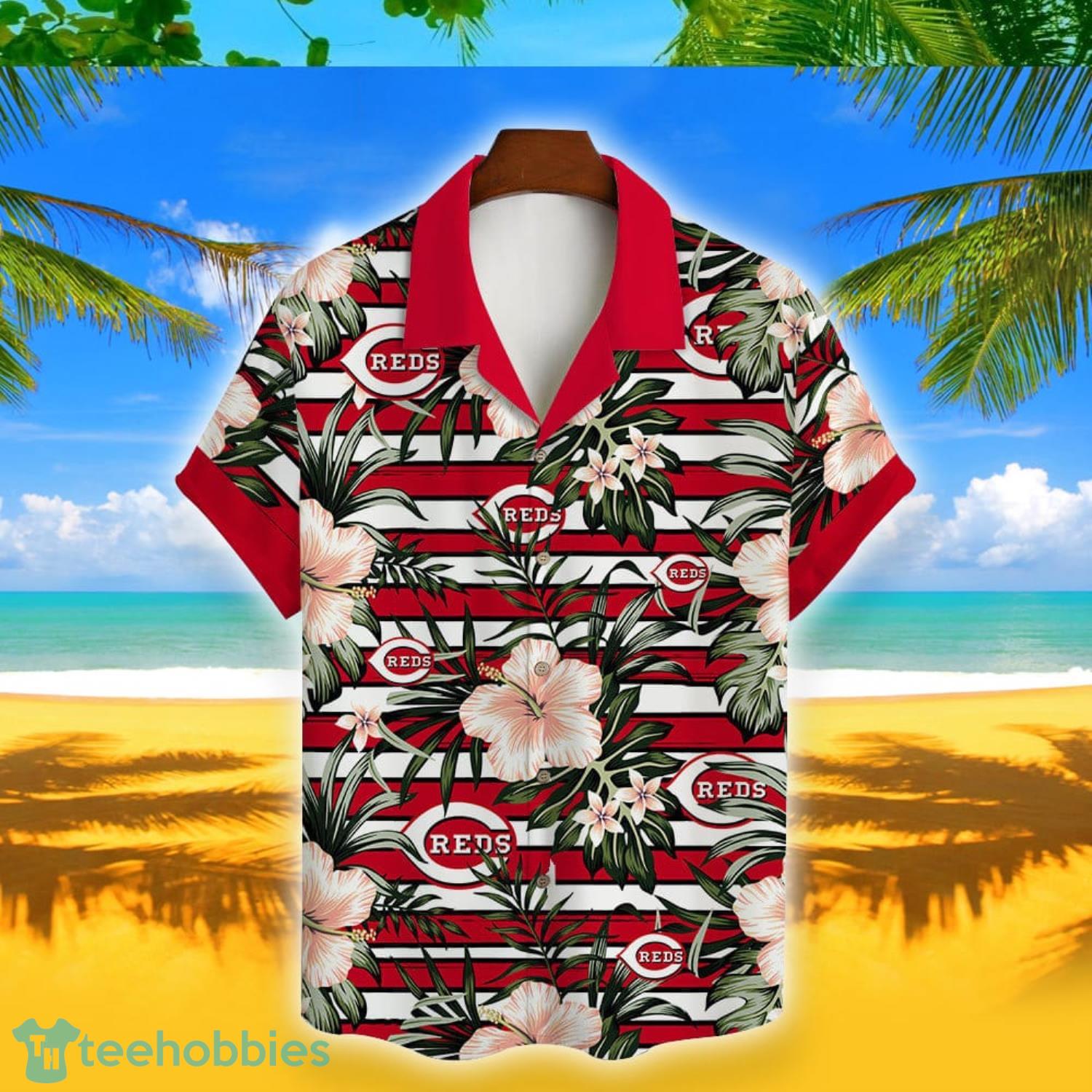 Cincinnati Reds MLB Flower Hawaiian Shirt Aloha Football Shirt - Banantees