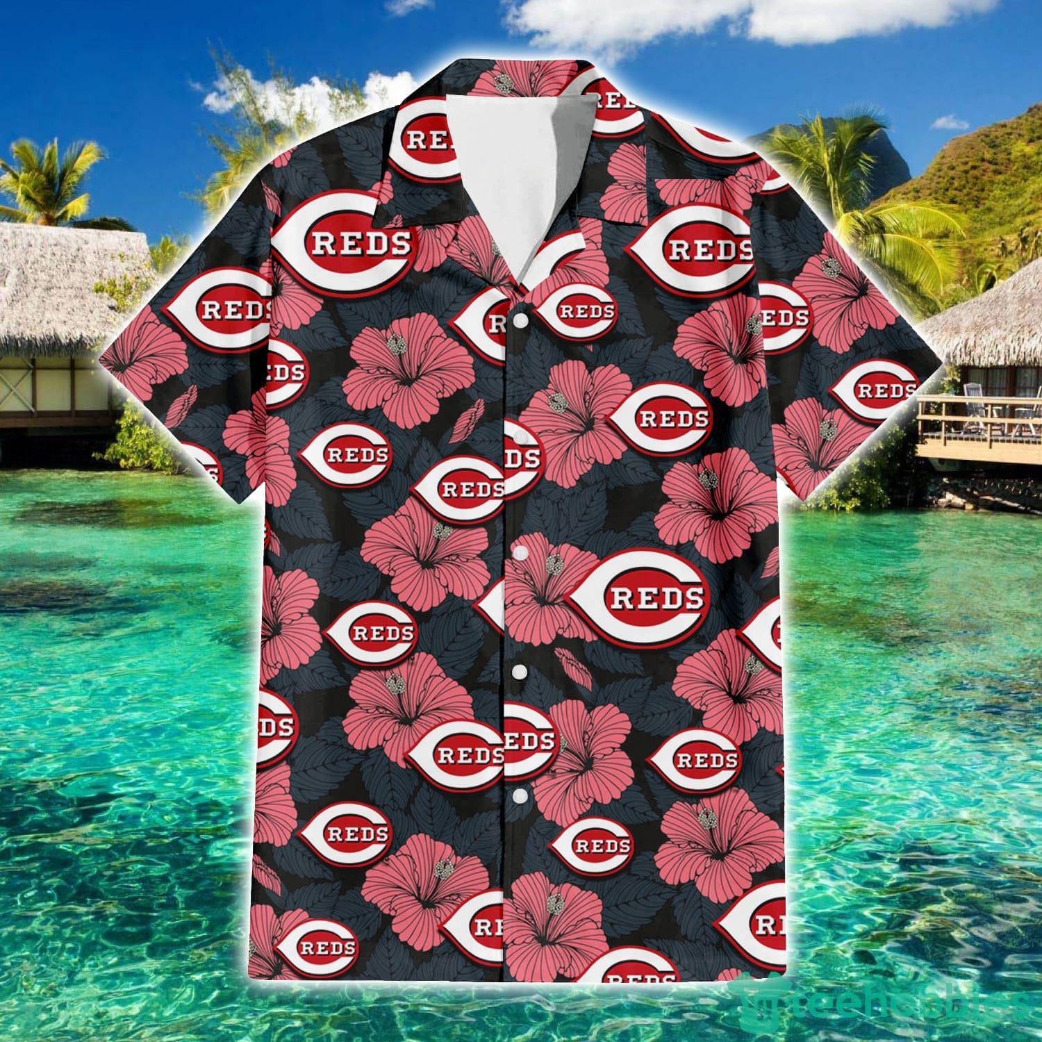 Cincinnati Reds Hawaiian Short Sleeve Shirt 3d All Over Print Men