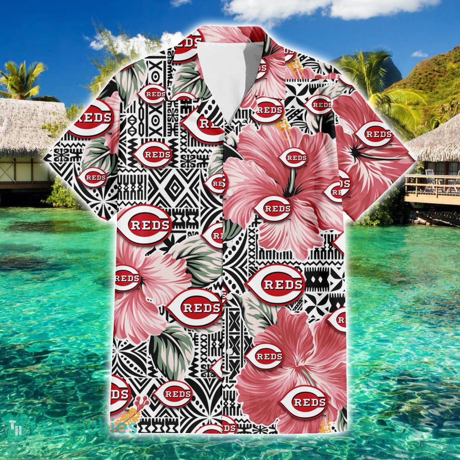 Cincinnati Reds 3D Hawaiian Shirts Flower Summer, Cincinnati Reds Hawaiian  Shirt