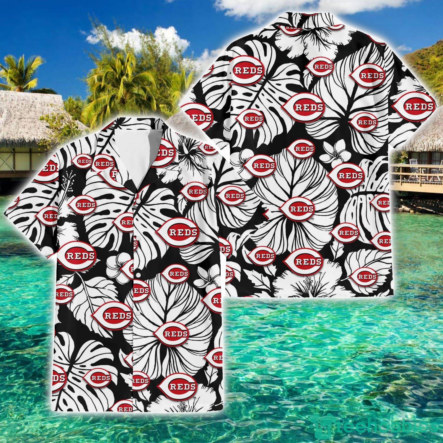 Cincinnati Reds Hawaiian Shirt Graphic Design I Love Cincinnati