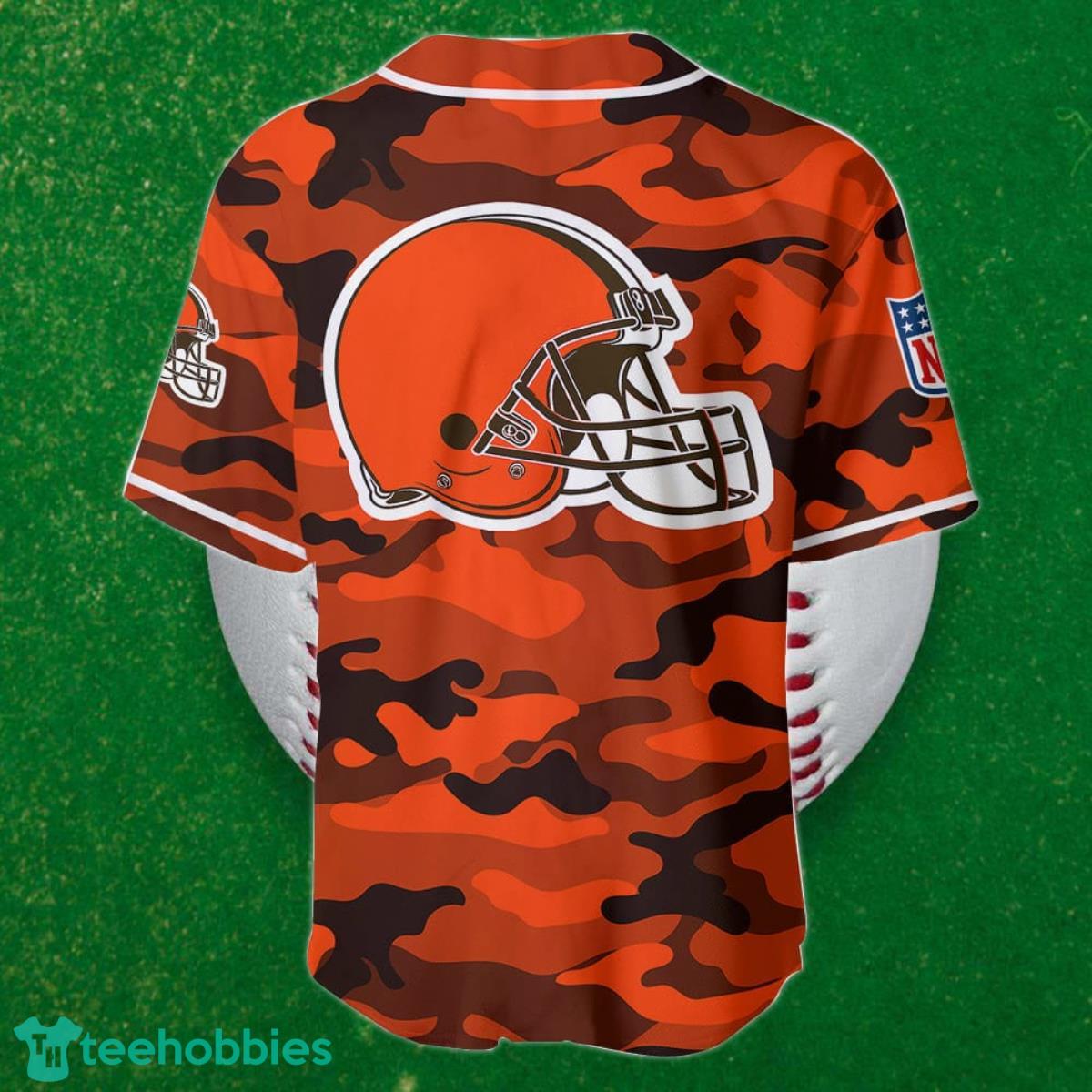 Cleveland Browns Custom Name Baseball Jersey NFL Shirt Best Gift For Fans Product Photo 2